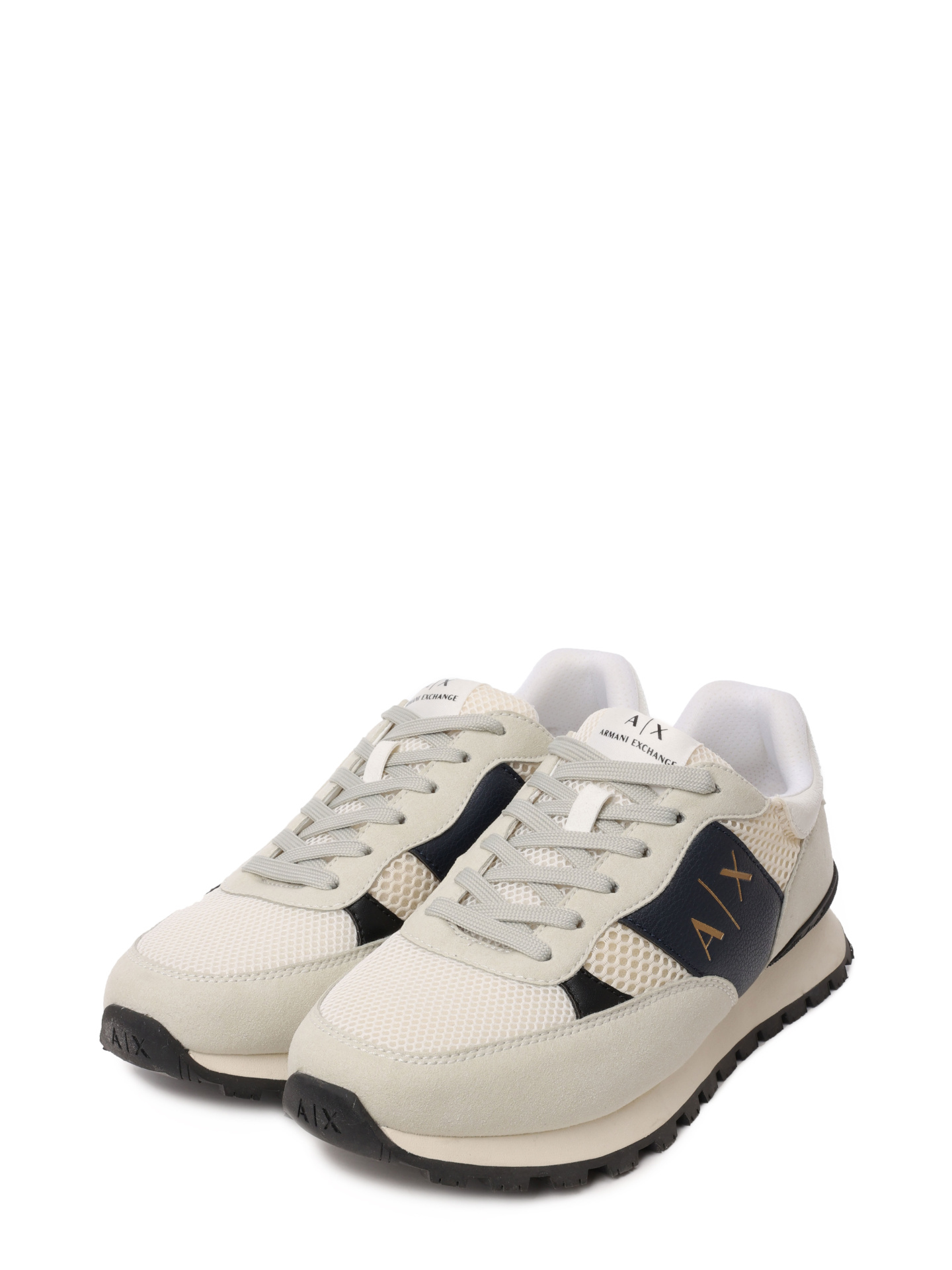 Кроссовки Armani Exchange XUX181 XV807 S054 белые комбинированные мужские — купить в интернет-магазине Verdistore
