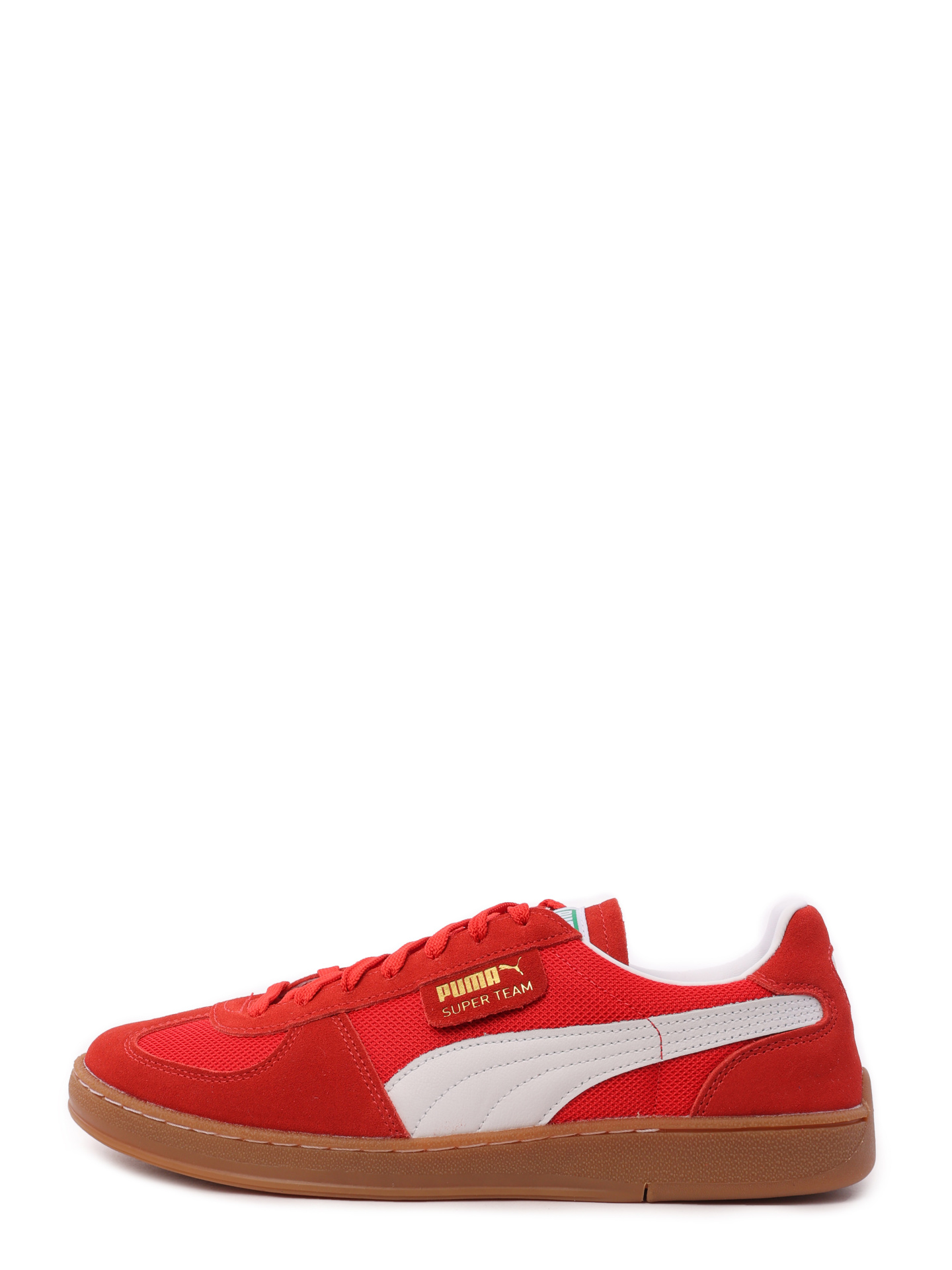 Кеды с перфорацией красные с белыми вставками по бокам  — купить в интернет-магазине Verdistore