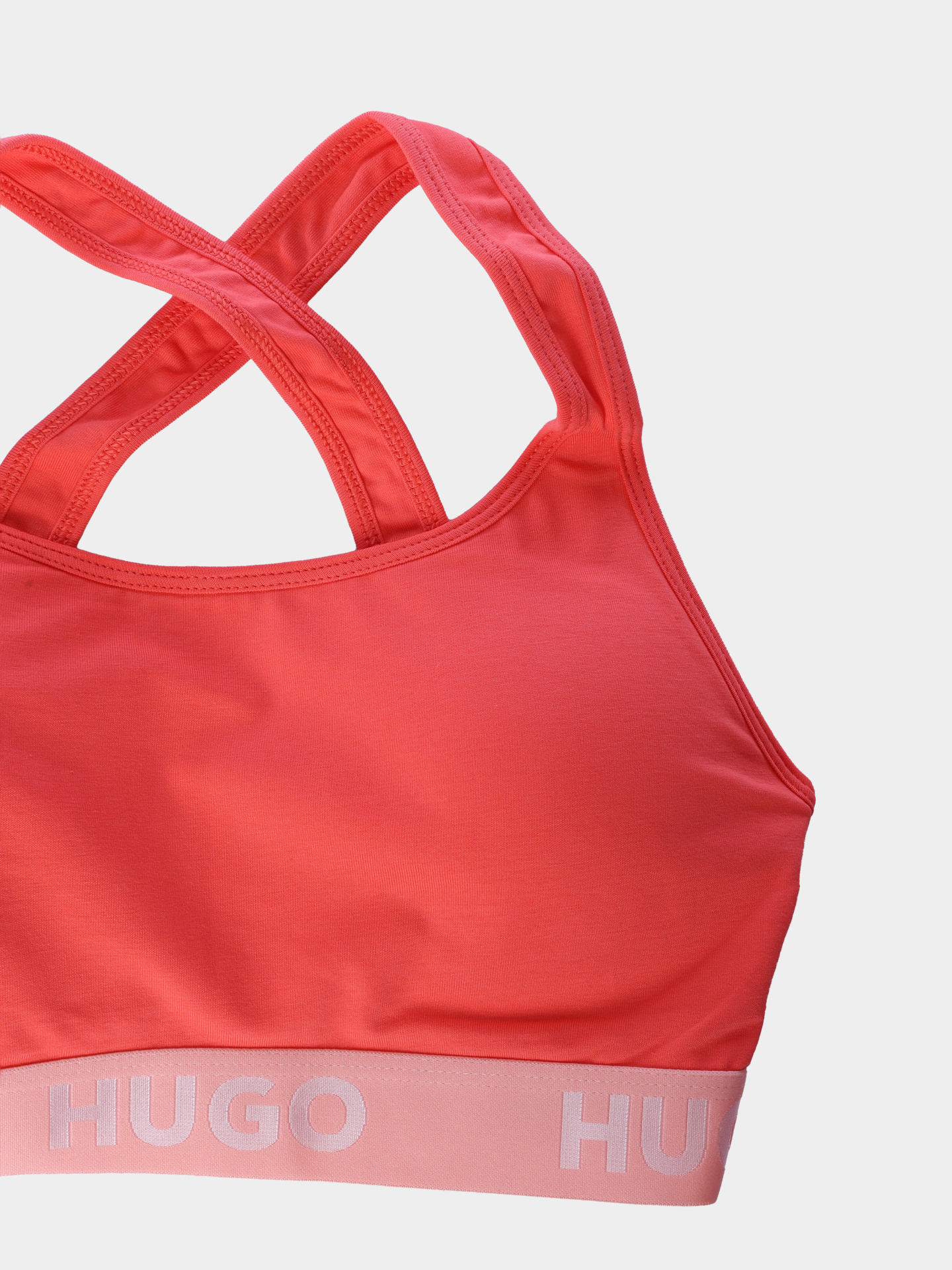 Бюст HUGO BRALETTE PADDED SPOR 10241852 02 50480159 632 женский с логотипом на резинке — купить в интернет-магазине Verdistore