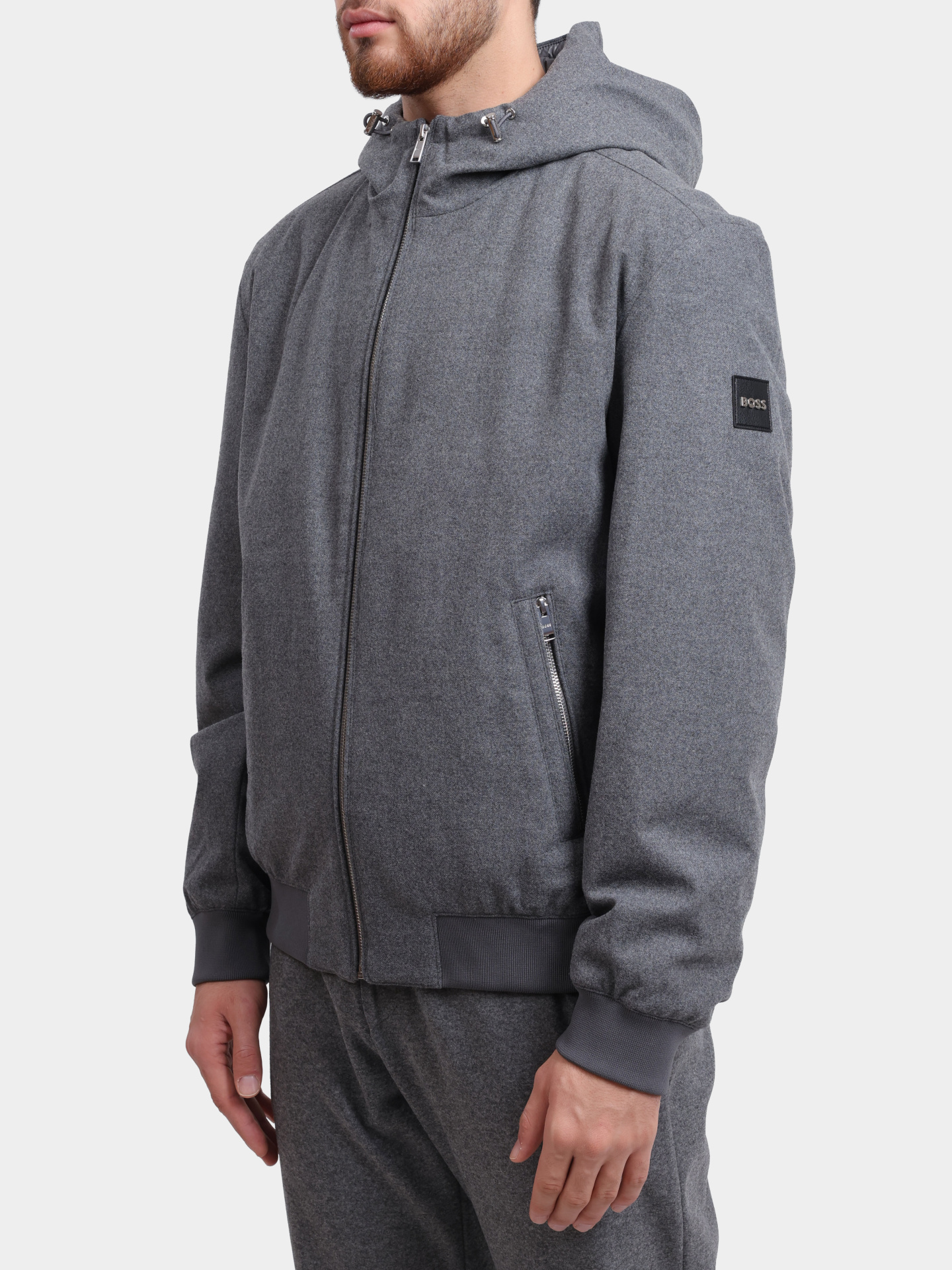 Куртка Boss 50549147 030 серая мужская — купить в интернет-магазине Verdistore