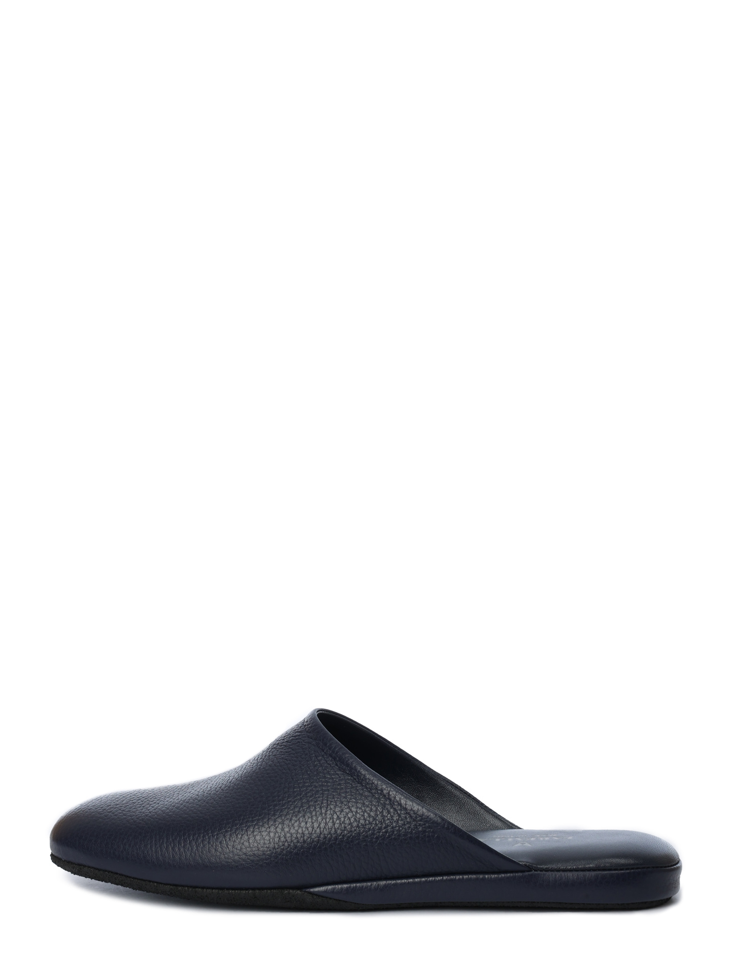Шлепанцы черные темно-синие с округленным носком — купить в интернет-магазине Verdistore