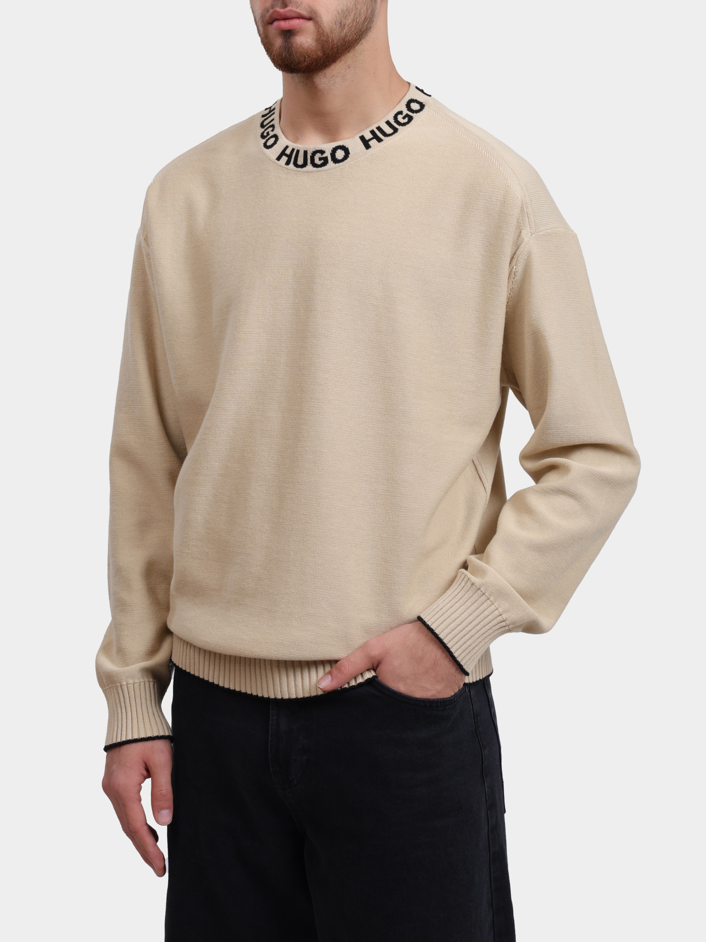 Джемпер Hugo 50474813 285 хлопковый мужской — купить в интернет-магазине Verdistore