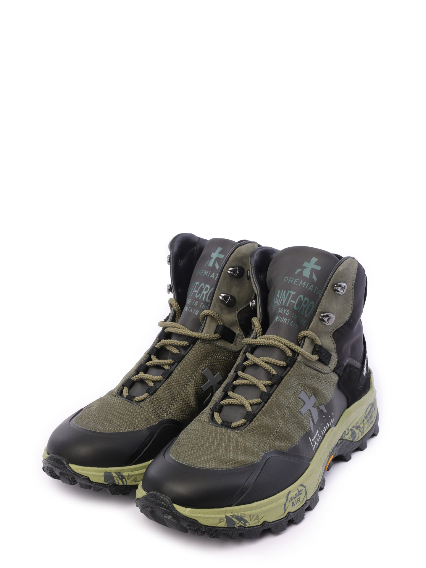 Кроссовки комбинированные высокие на массивной подошве — купить в интернет-магазине Verdistore