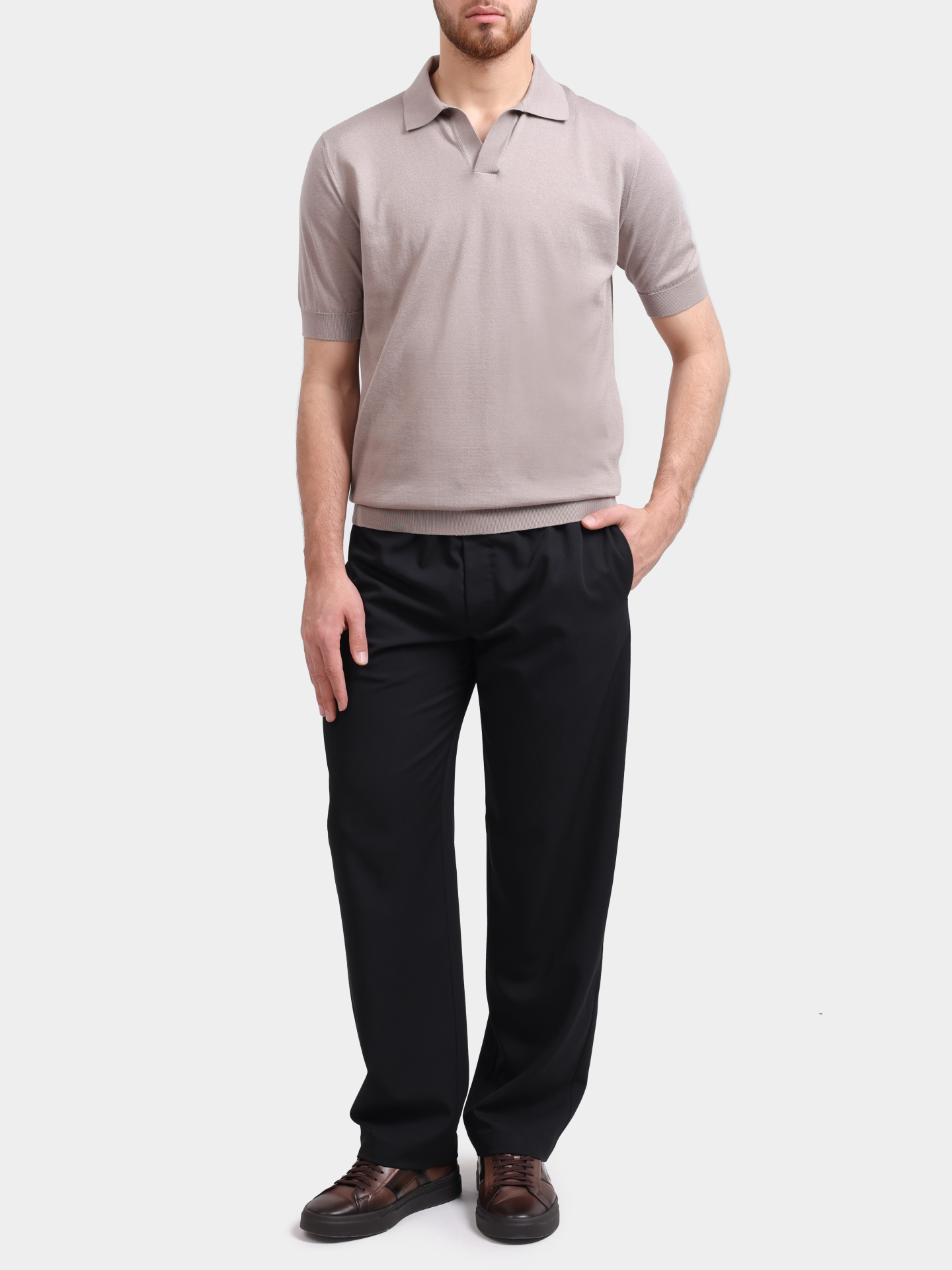 Поло Lardini CNLPMC102 CN64020 мужское бежевое — купить в интернет-магазине Verdistore