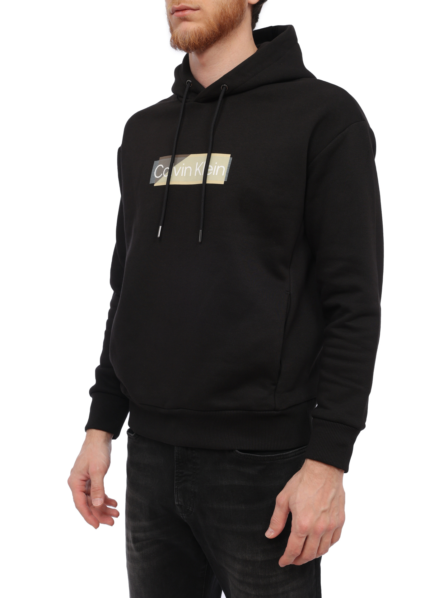 Худи Calvin Klein K10K111820 черное мужское с логотипом — купить в интернет-магазине Verdistore
