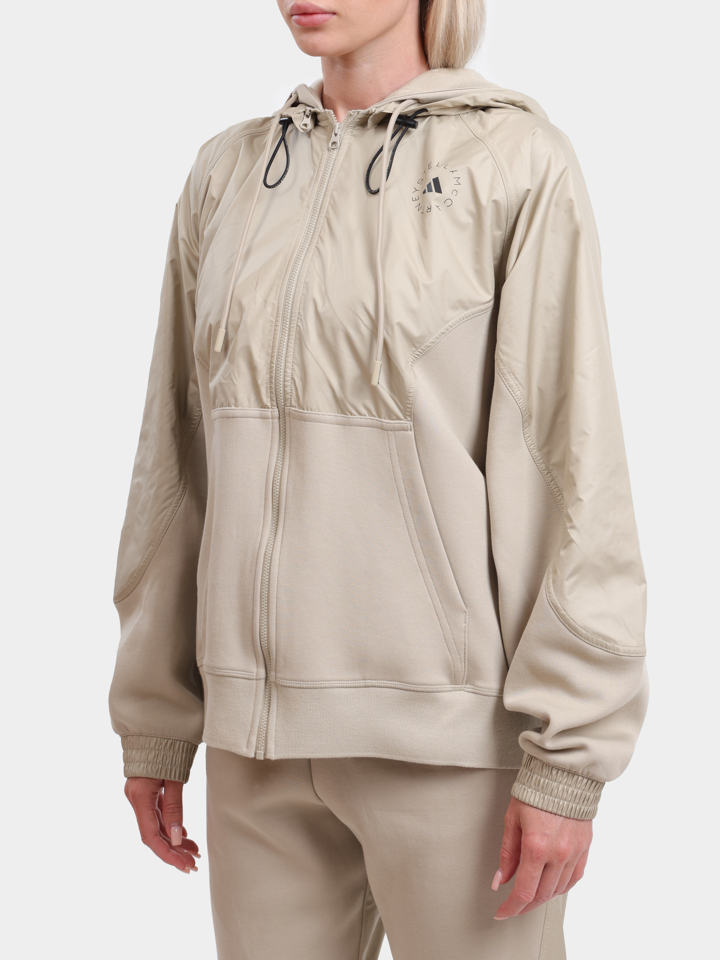 Мастерка Adidas by Stella McCartney JF8479 DESERTSANDSMC комбинированная женская — купить в интернет-магазине Verdistore