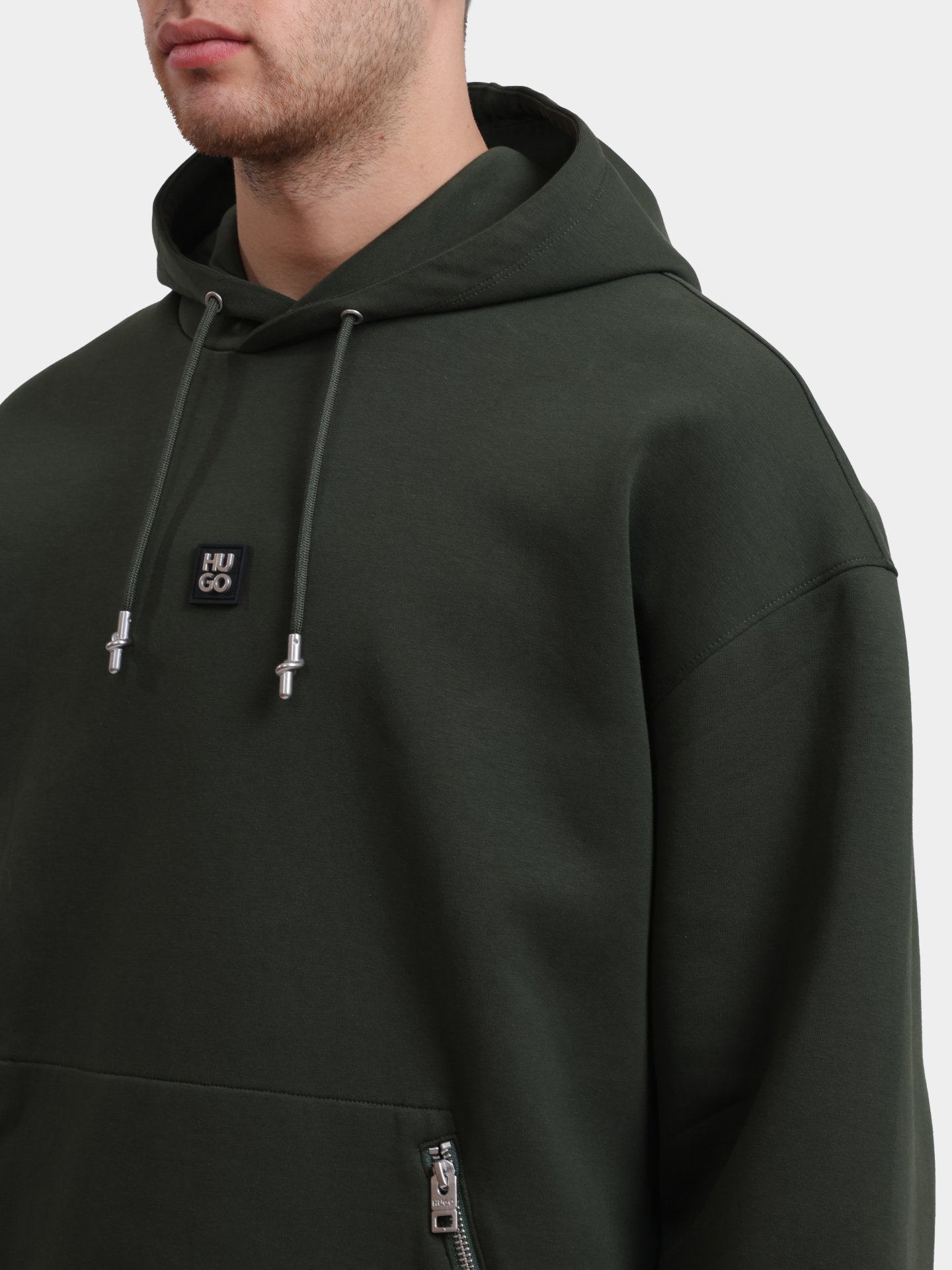 Худи Hugo Dargenhood 50542583 с карманами на молнии — купить в интернет-магазине Verdistore