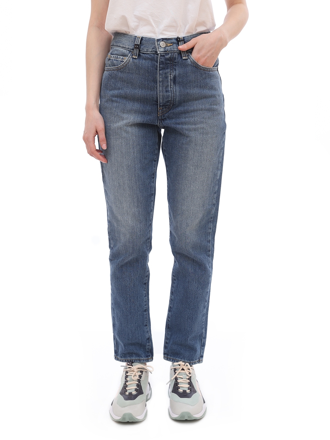 Джинсы Armani Exchange 6HYJ51 светло-синие женские — купить в интернет-магазине Verdistore