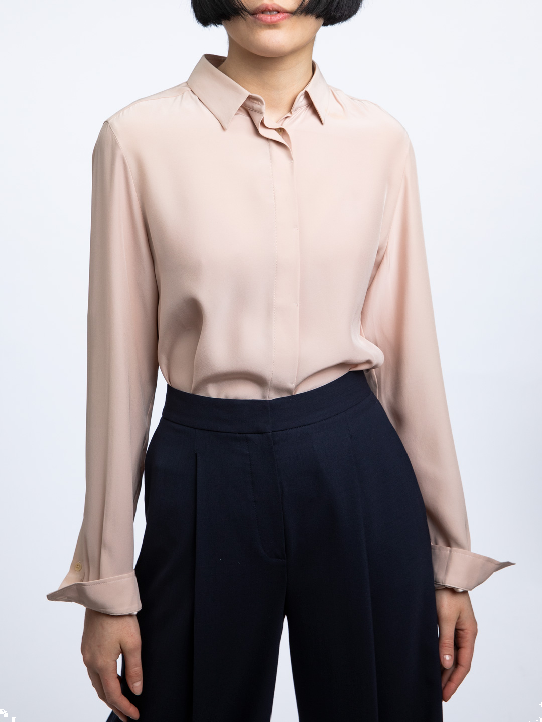Блузка Barbara Bui P1400 пудровая женская из шелка — купить в интернет-магазине Verdistore