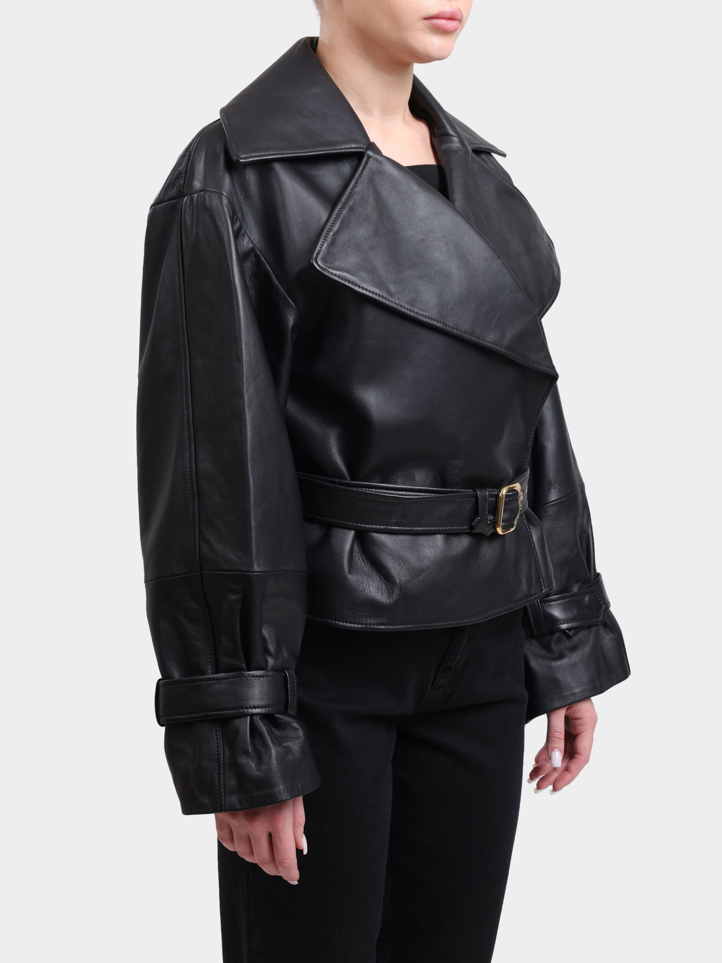 Куртка Hugo 50560068 001 кожаная женская — купить в интернет-магазине Verdistore