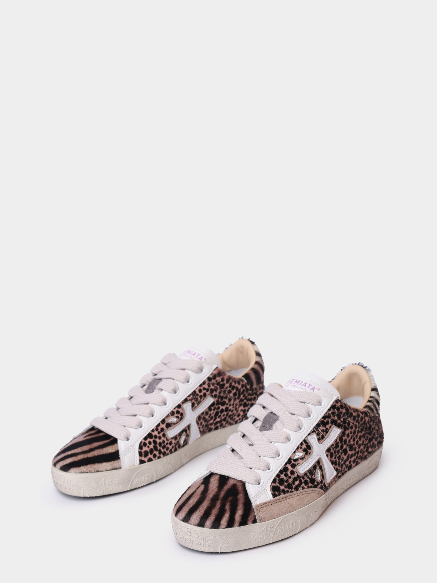 Кеды Premiata STEVEND VAR 6935 комбинированные женские с принтом — купить в интернет-магазине Verdistore