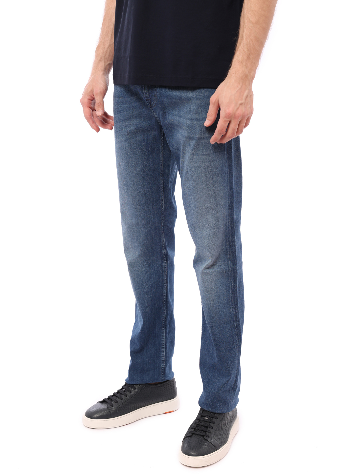 Джинсы 7 For All Mankind JSMNA230BD синие мужские свободного кроя — купить в интернет-магазине Verdistore