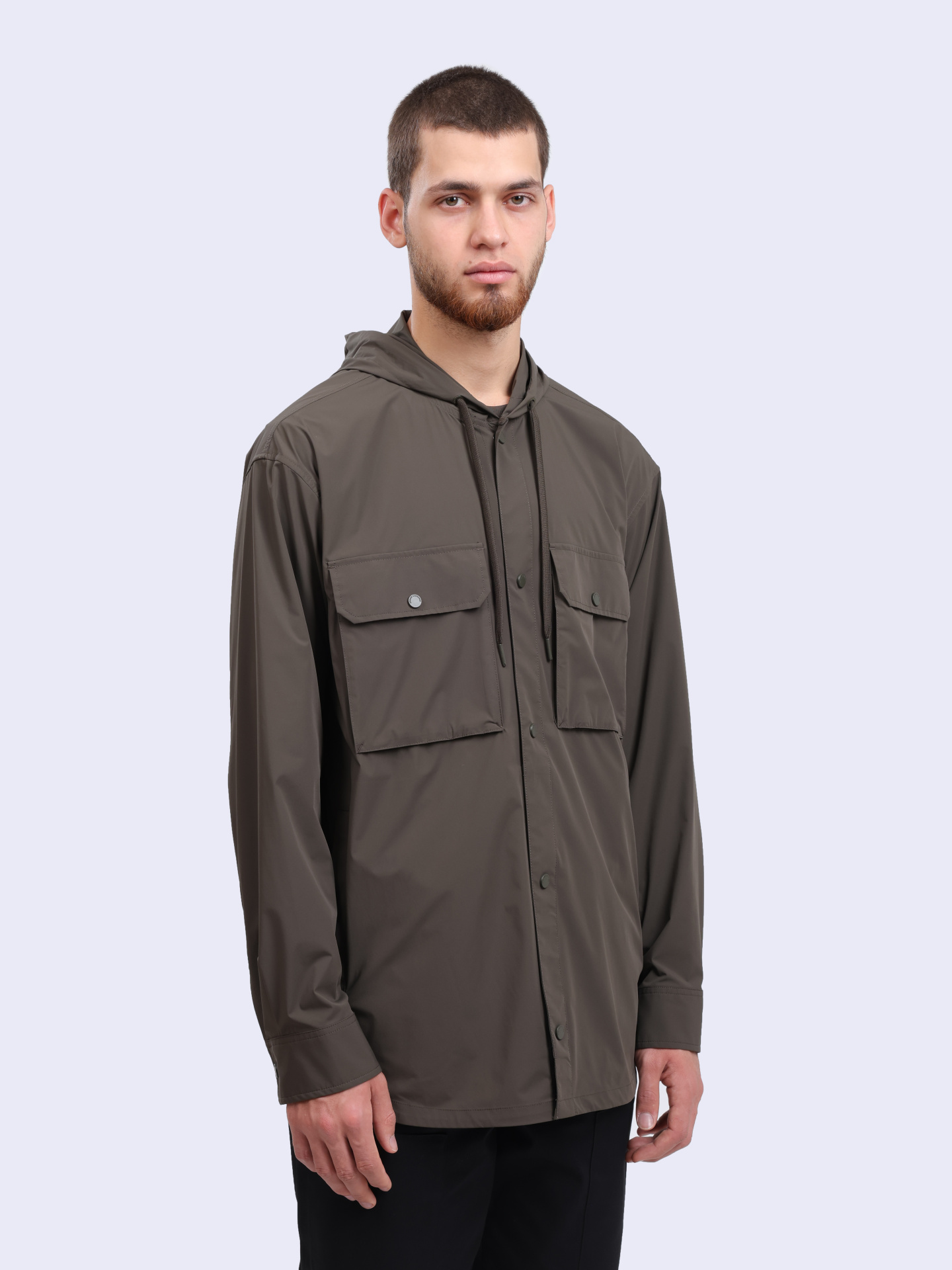 Куртка Armani Exchange XM000415 AF10357 U8120 темно-зеленая мужская на кнопках — купить в интернет-магазине Verdistore