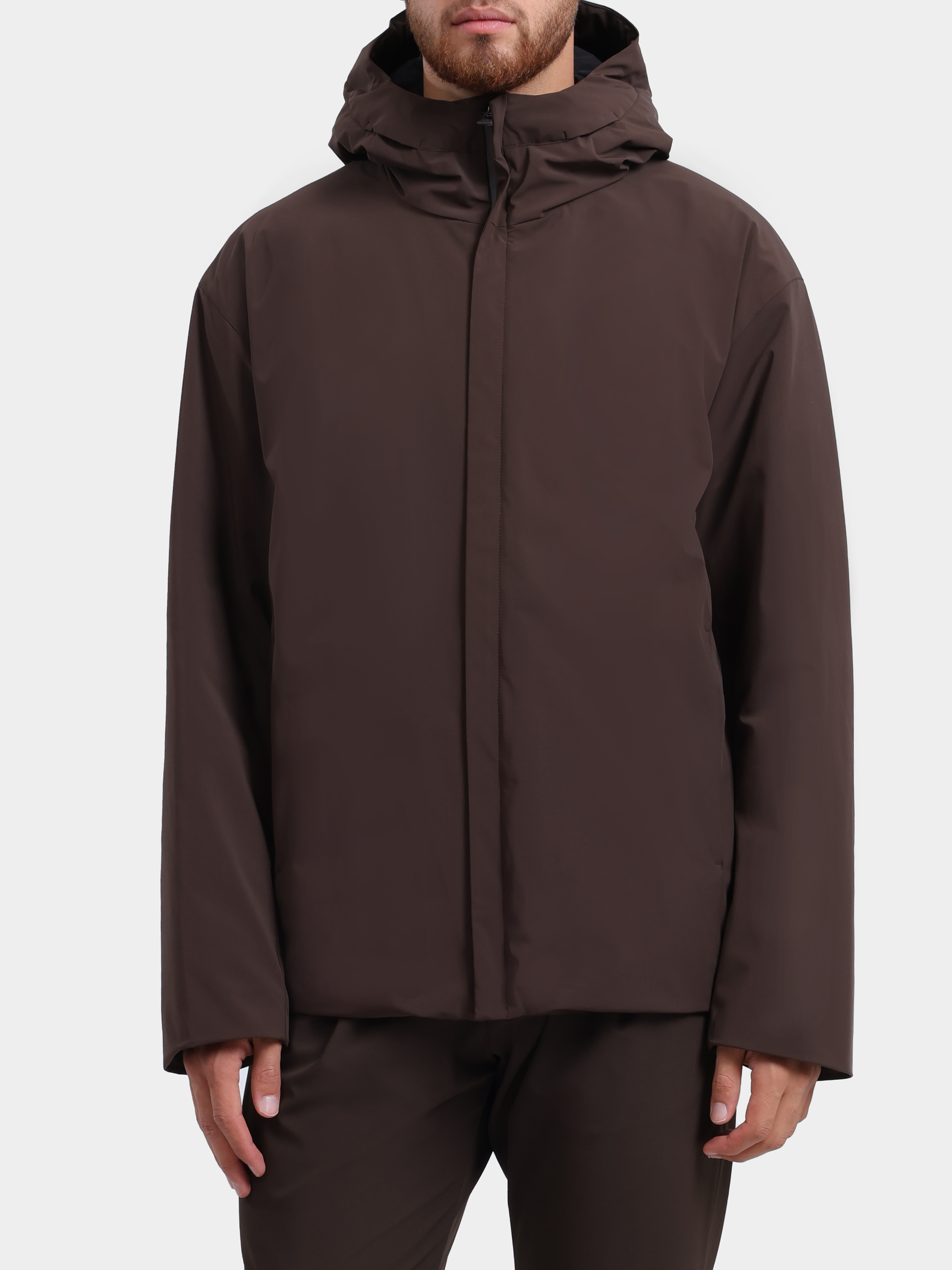 Куртка Herno PI001361U 12590SZ 8815 темно-коричневая мужская прямого кроя  — купить в интернет-магазине Verdistore
