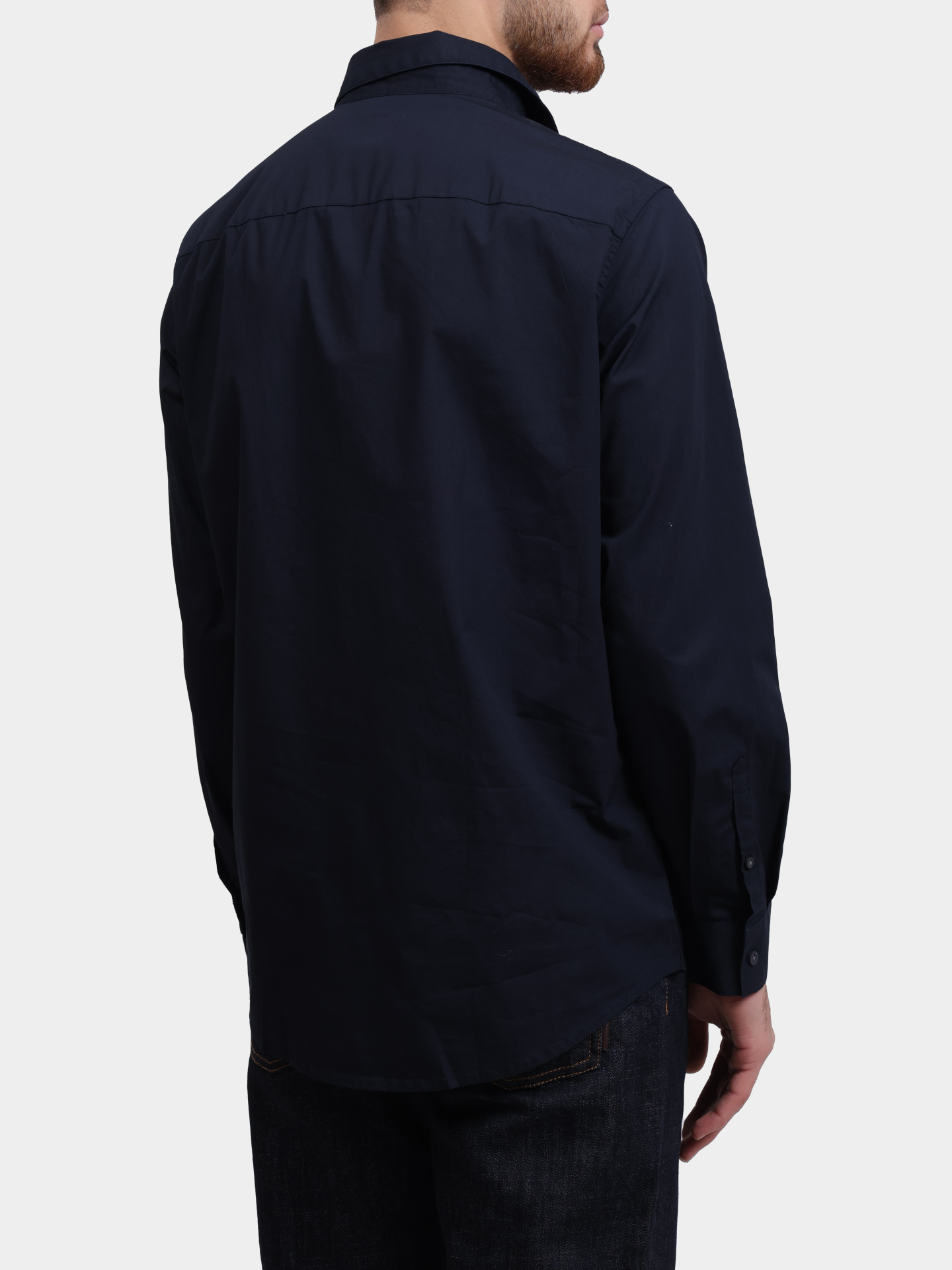 Рубашка Armani Exchange XM001500 AF16676 UB101 темно-синяя мужская — купить в интернет-магазине Verdistore