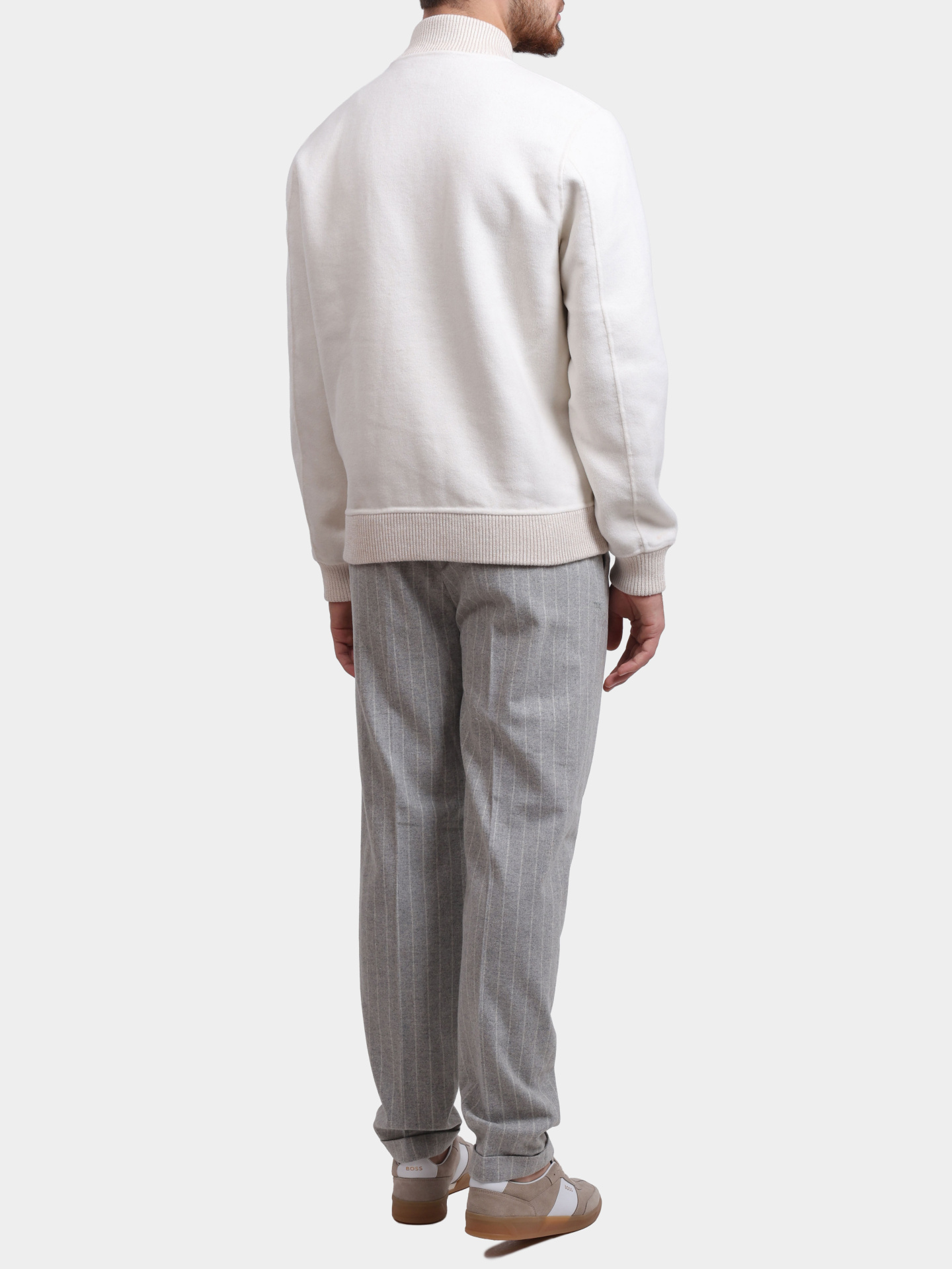 Бомбер Paul Taylor PT7JK F016 001 молочный мужской — купить в интернет-магазине Verdistore