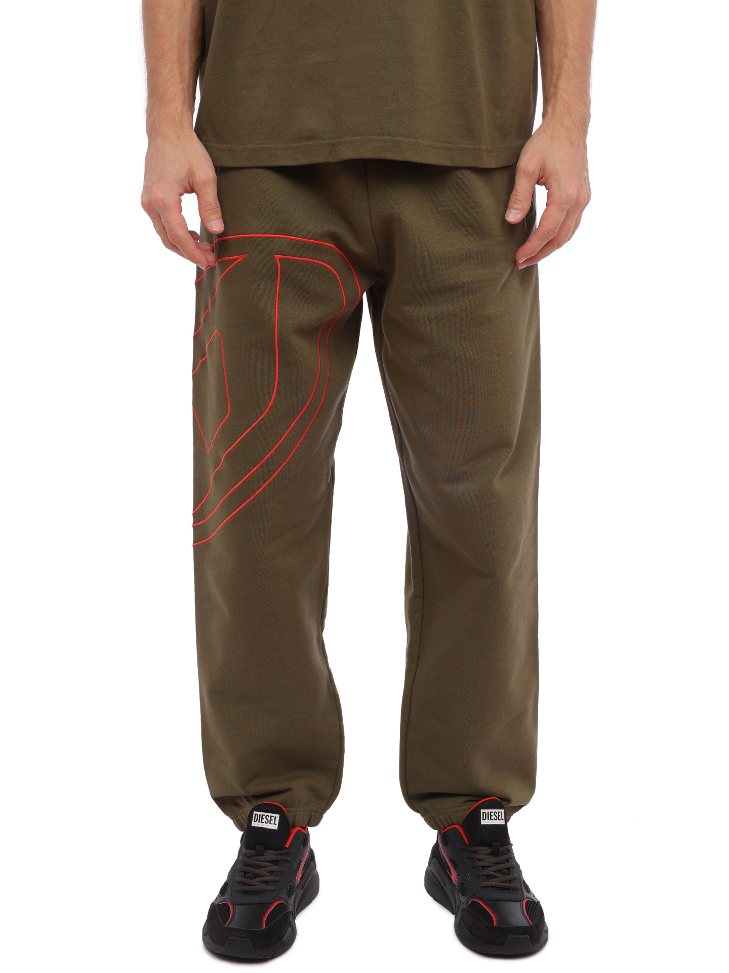 Джоггеры Diesel A113050GYCJ5AF хлопковые мужские — купить в интернет-магазине Verdistore
