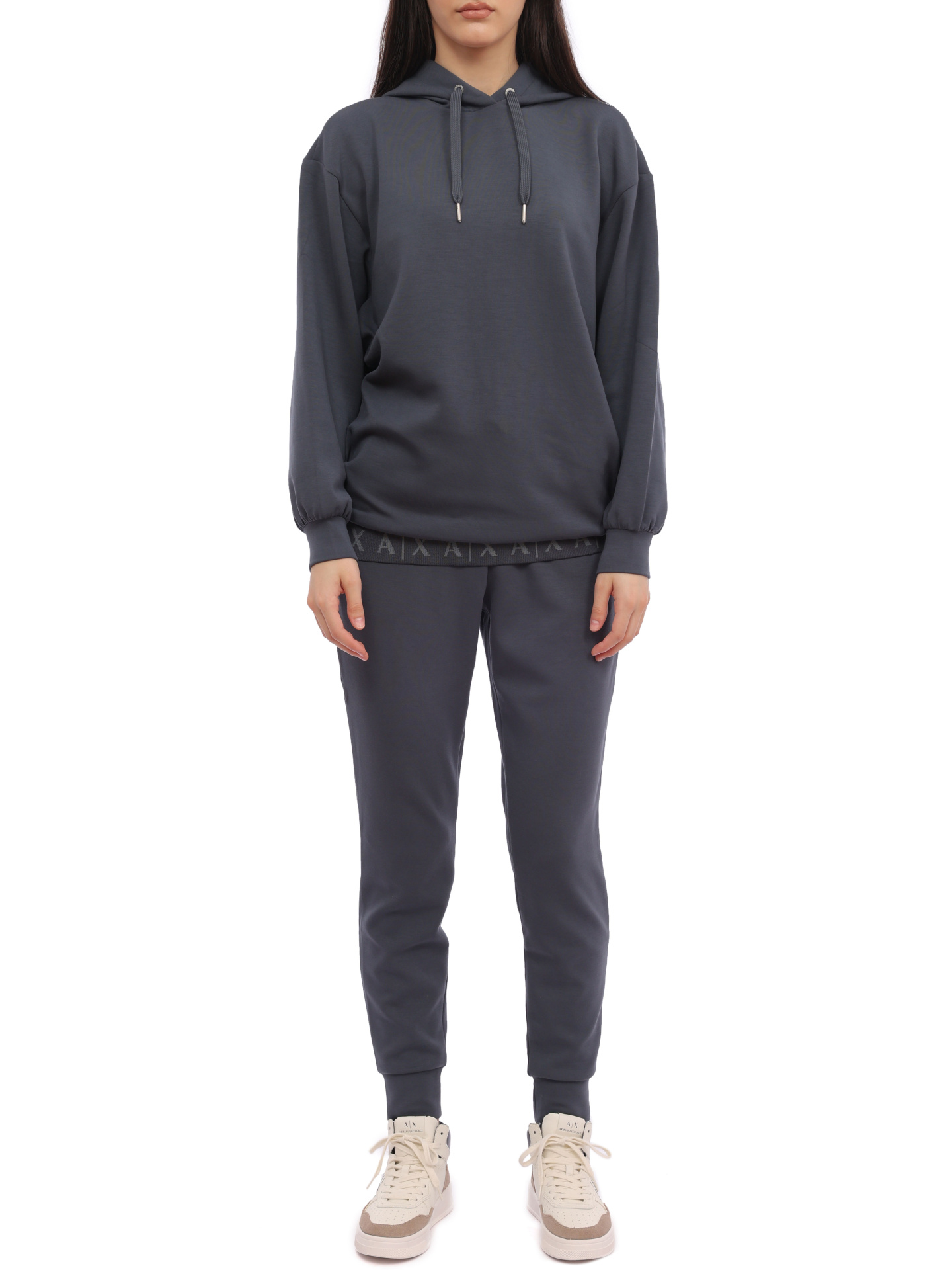 картинка Брюки спортивные Armani Exchange 6RYP81 YJEGZ 1990 серые женские от магазина Verdistore