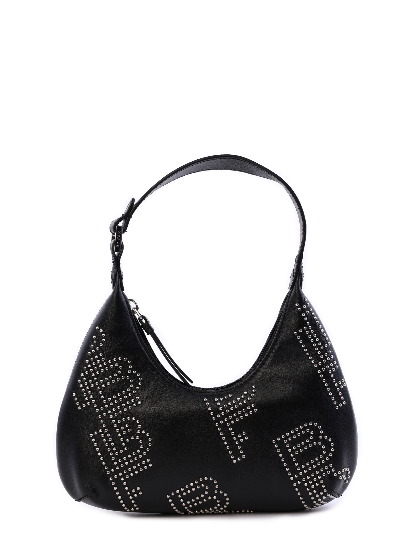 Сумка By Far 22SSBASBLSTDSMA черная женская с заклепками — купить в интернет-магазине Verdistore