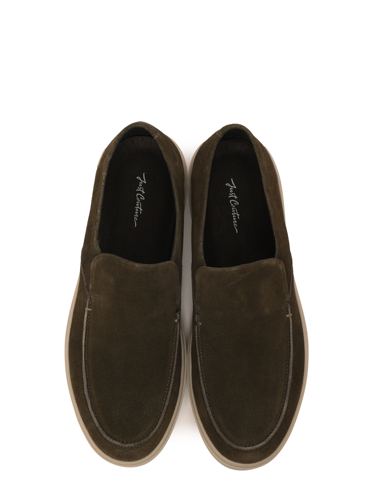 Лоферы замшевые на высокой светлой подошве — купить в интернет-магазине Verdistore