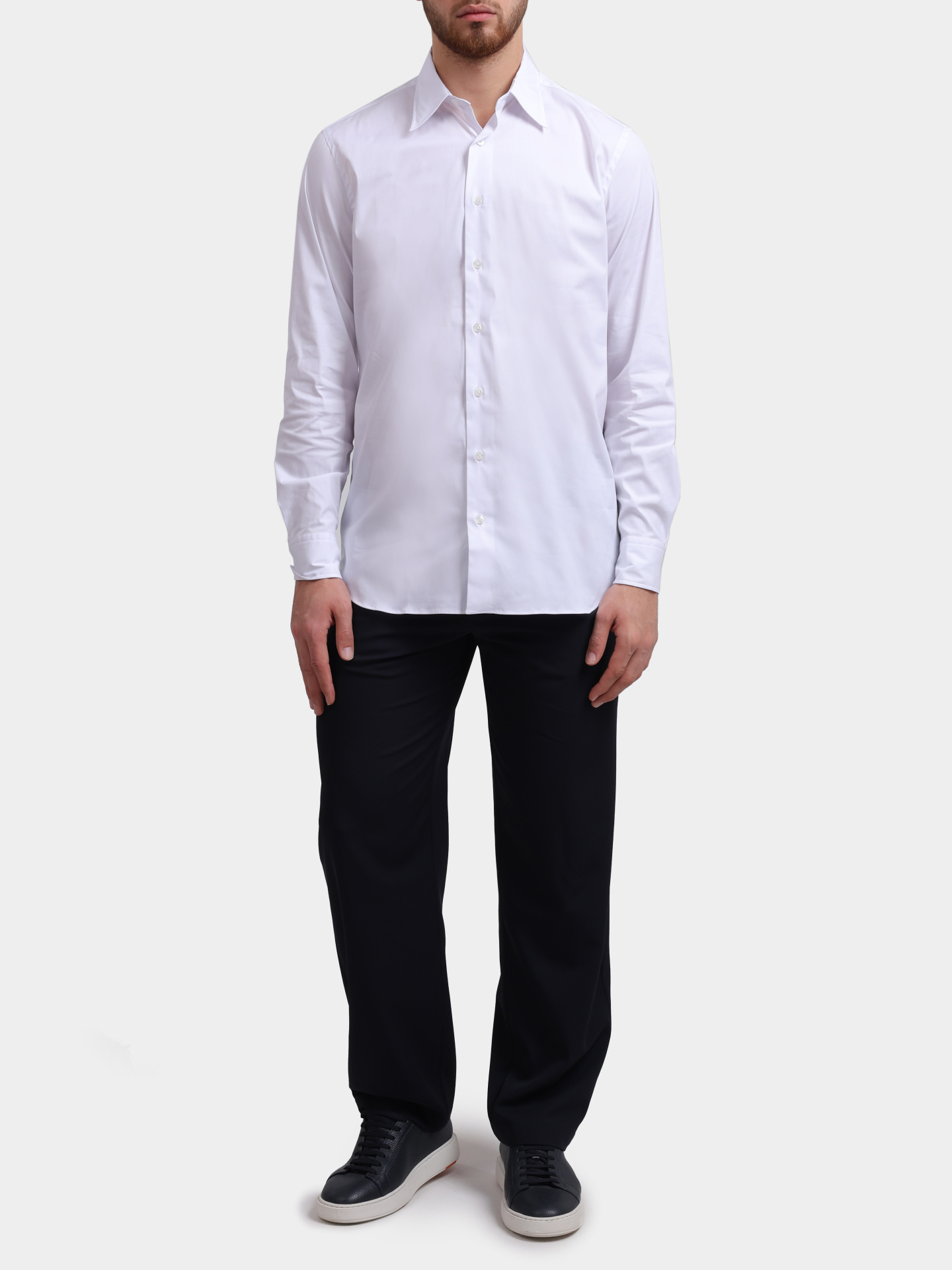 Рубашка Lardini CNNAVEN CNC1906 белая мужская — купить в интернет-магазине Verdistore