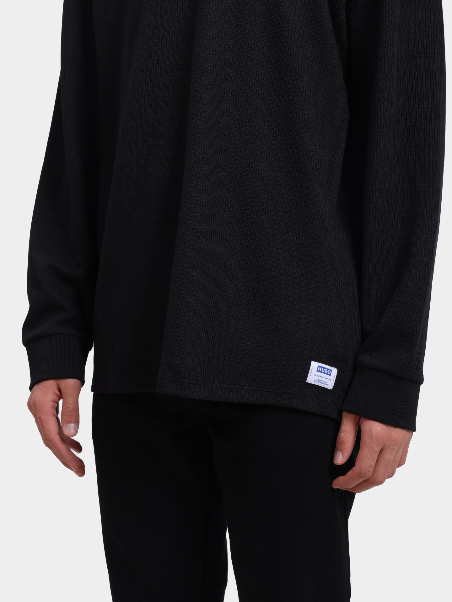 Свитшот Hugo 50534454 001 черный мужской — купить в интернет-магазине Verdistore