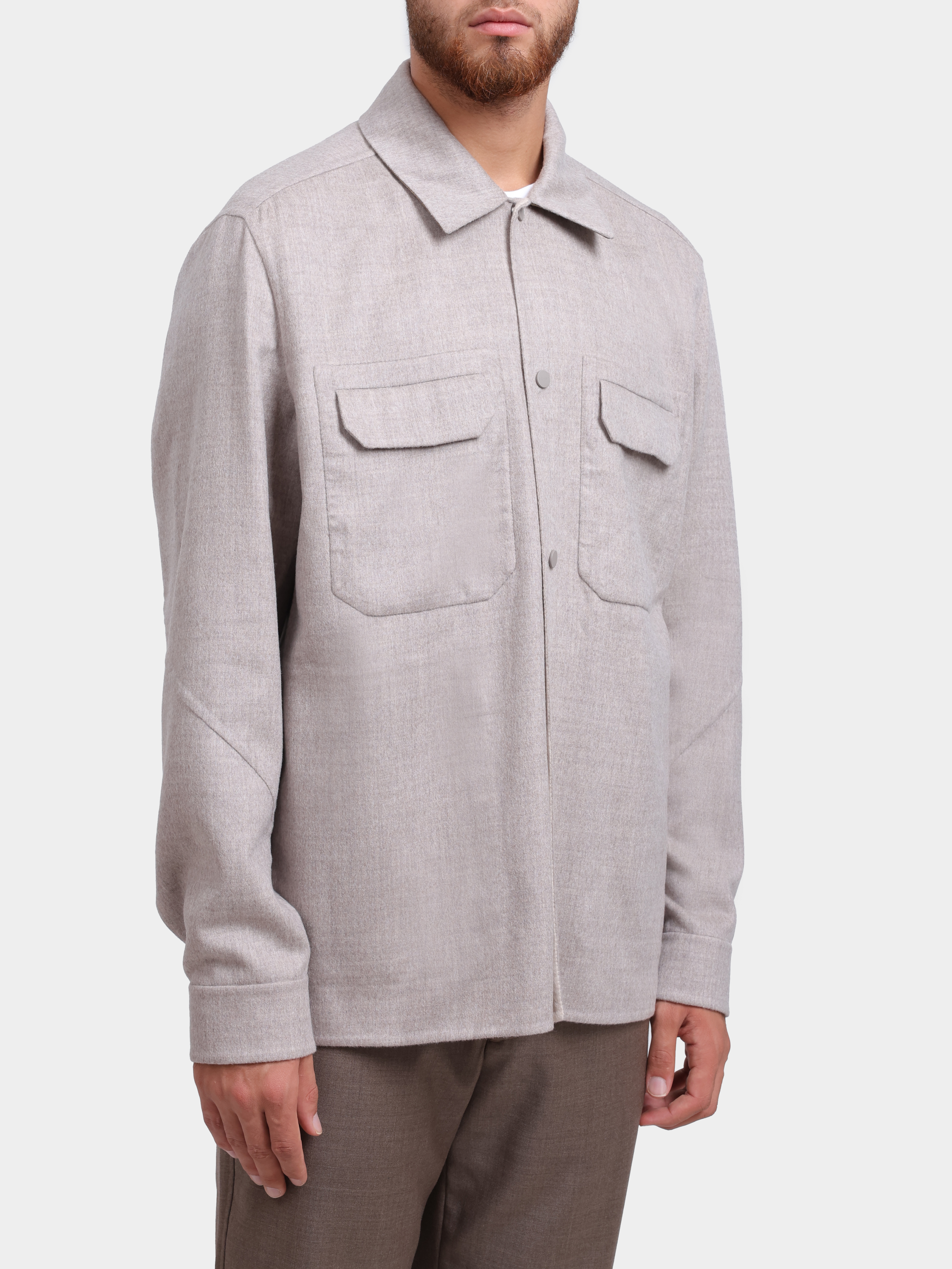 Куртка-рубашка Sease JJ075TN524 X34 светло-бежевая мужская прямого кроя — купить в интернет-магазине Verdistore