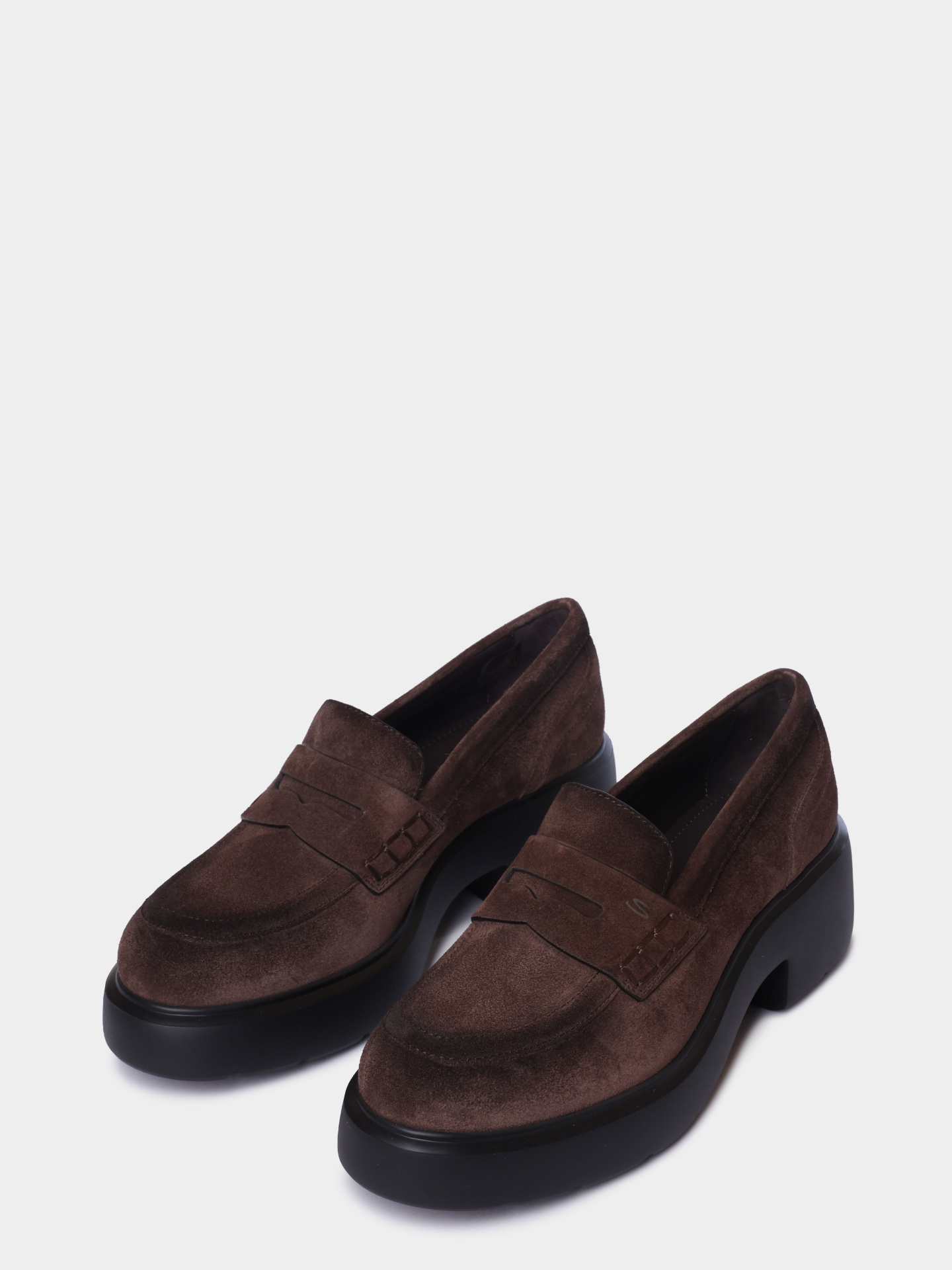 Лоферы Santoni WUEG71868SMOTHLWT50 замшевые женские — купить в интернет-магазине Verdistore