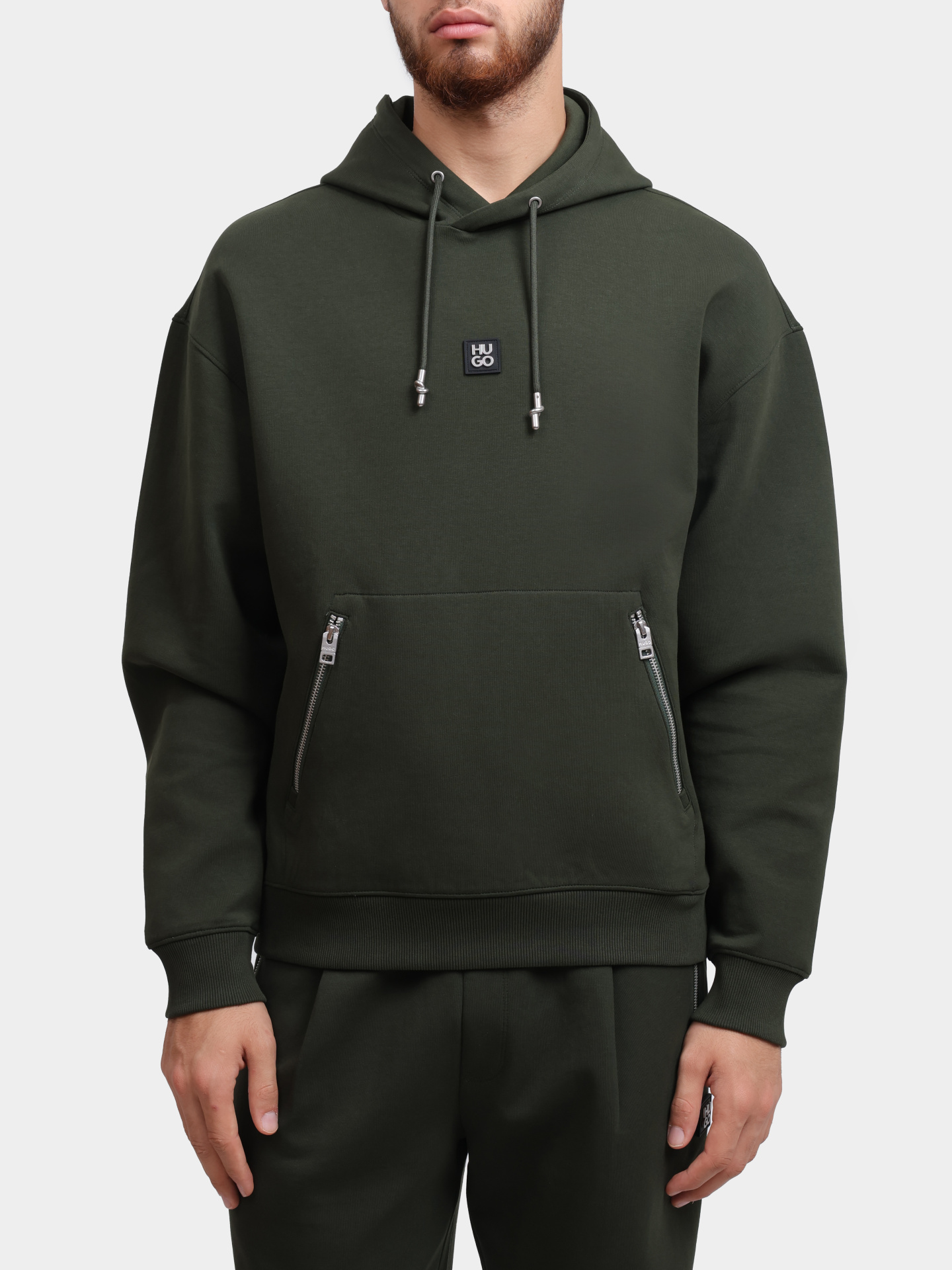 Худи Hugo 50542583 309 зеленое мужское — купить в интернет-магазине Verdistore