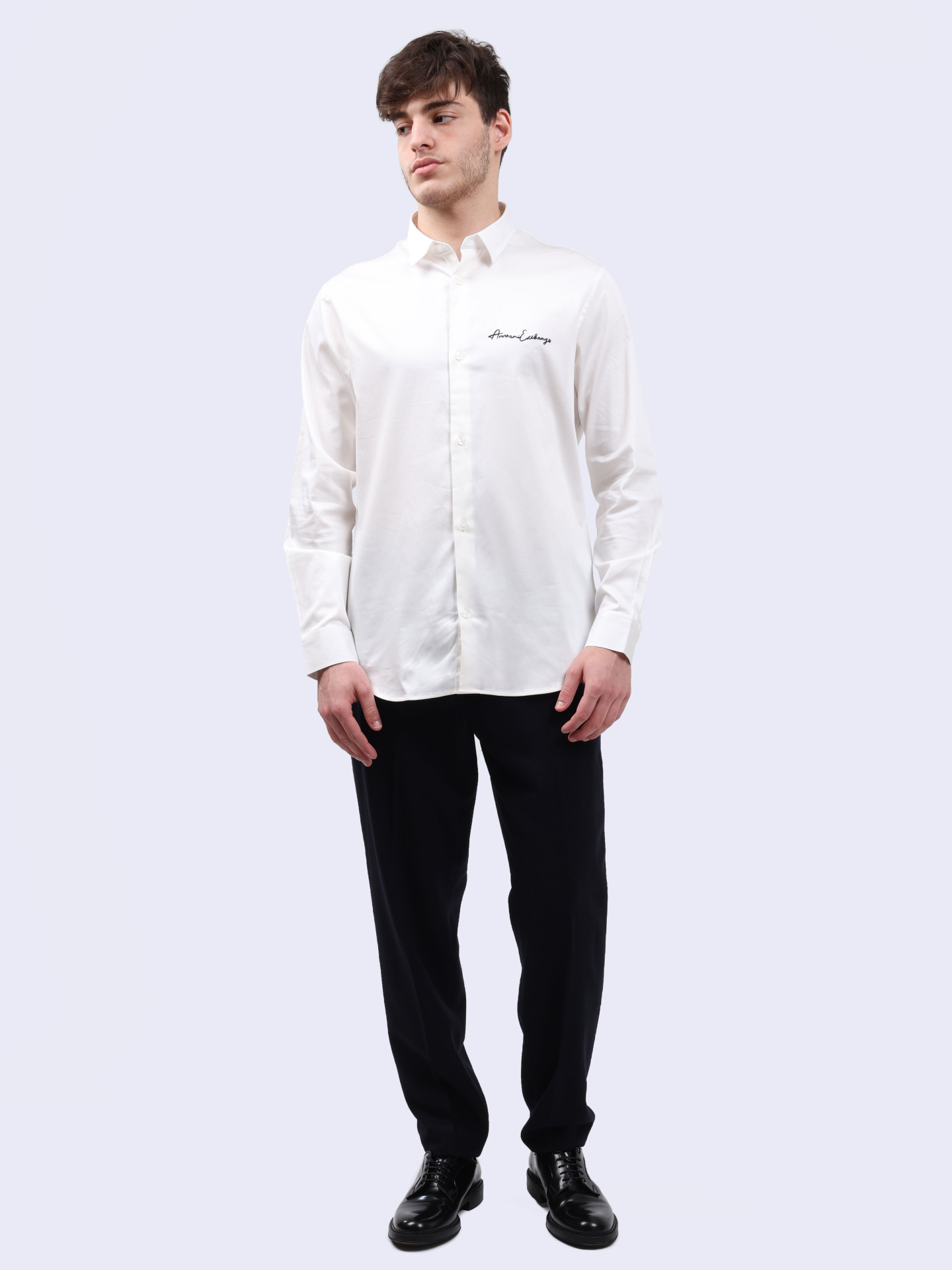 Брюки Armani Exchange 6DZP31 ZN5QZ 1510 темно-синие мужские зауженные — купить в интернет-магазине Verdistore