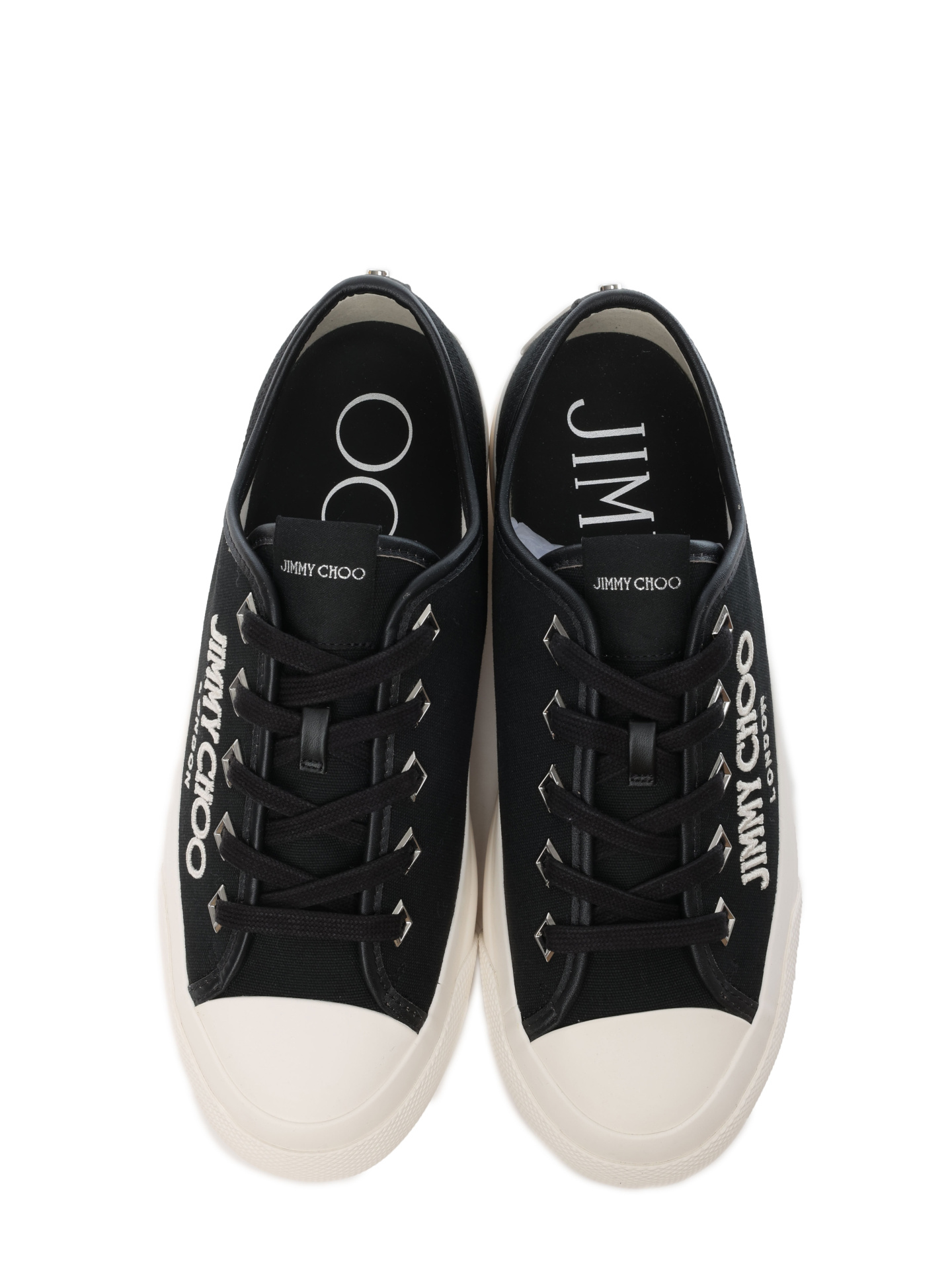 Кеды Jimmy Choo PALMA/F CYE X BLACK/LATTE текстильные женские — купить в интернет-магазине Verdistore