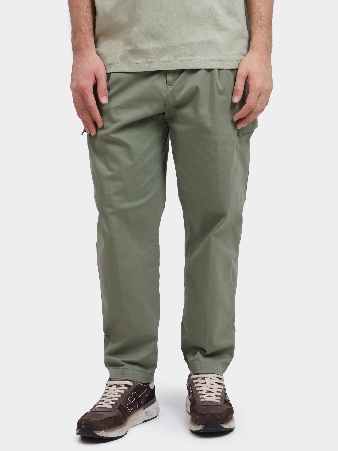 Брюки-карго Hugo 50546902 314 зеленые мужские — купить в интернет-магазине Verdistore