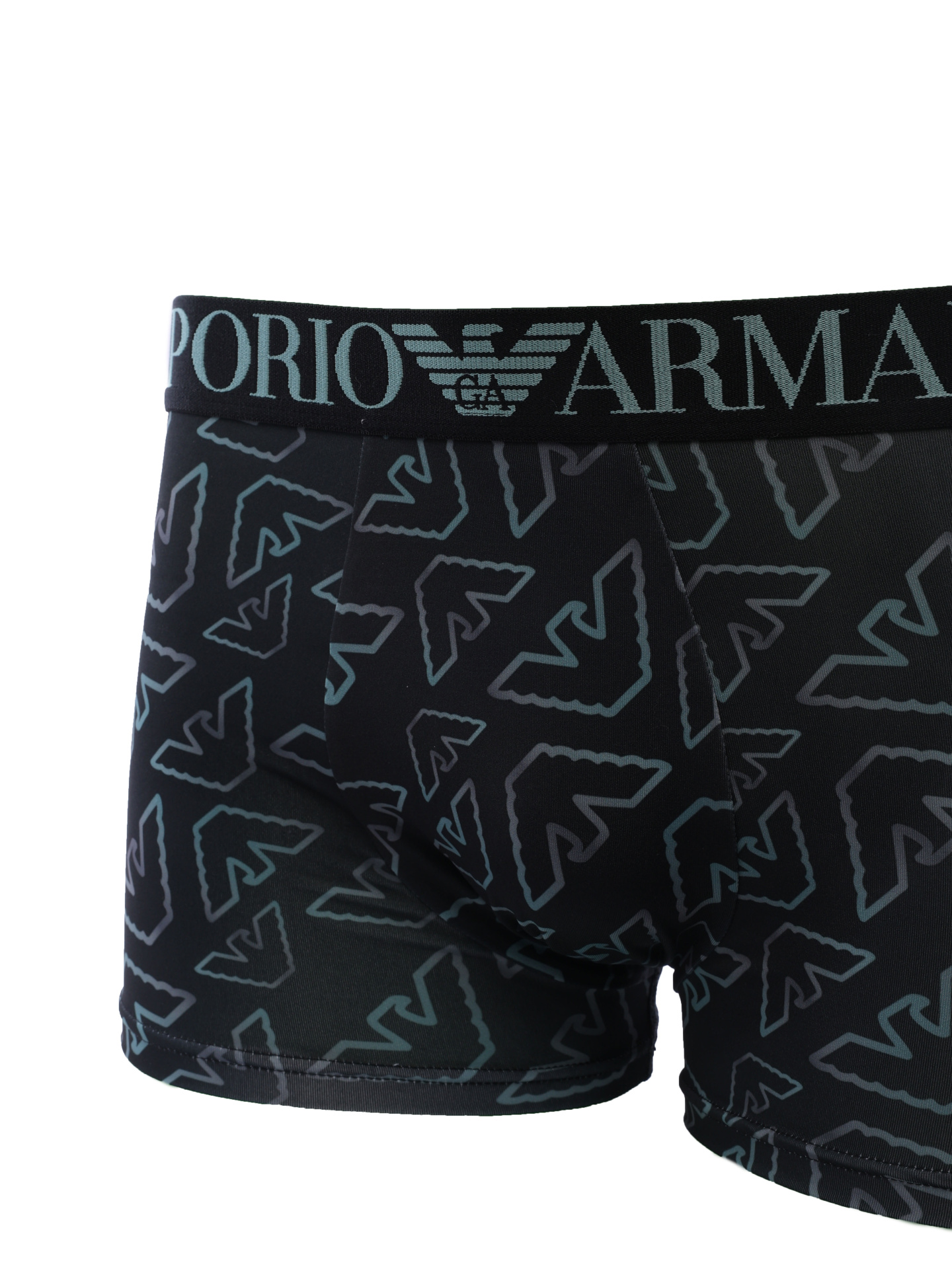 Трусы черные из мягкого трикотажа с монограммным логотипом  — купить в интернет-магазине Verdistore