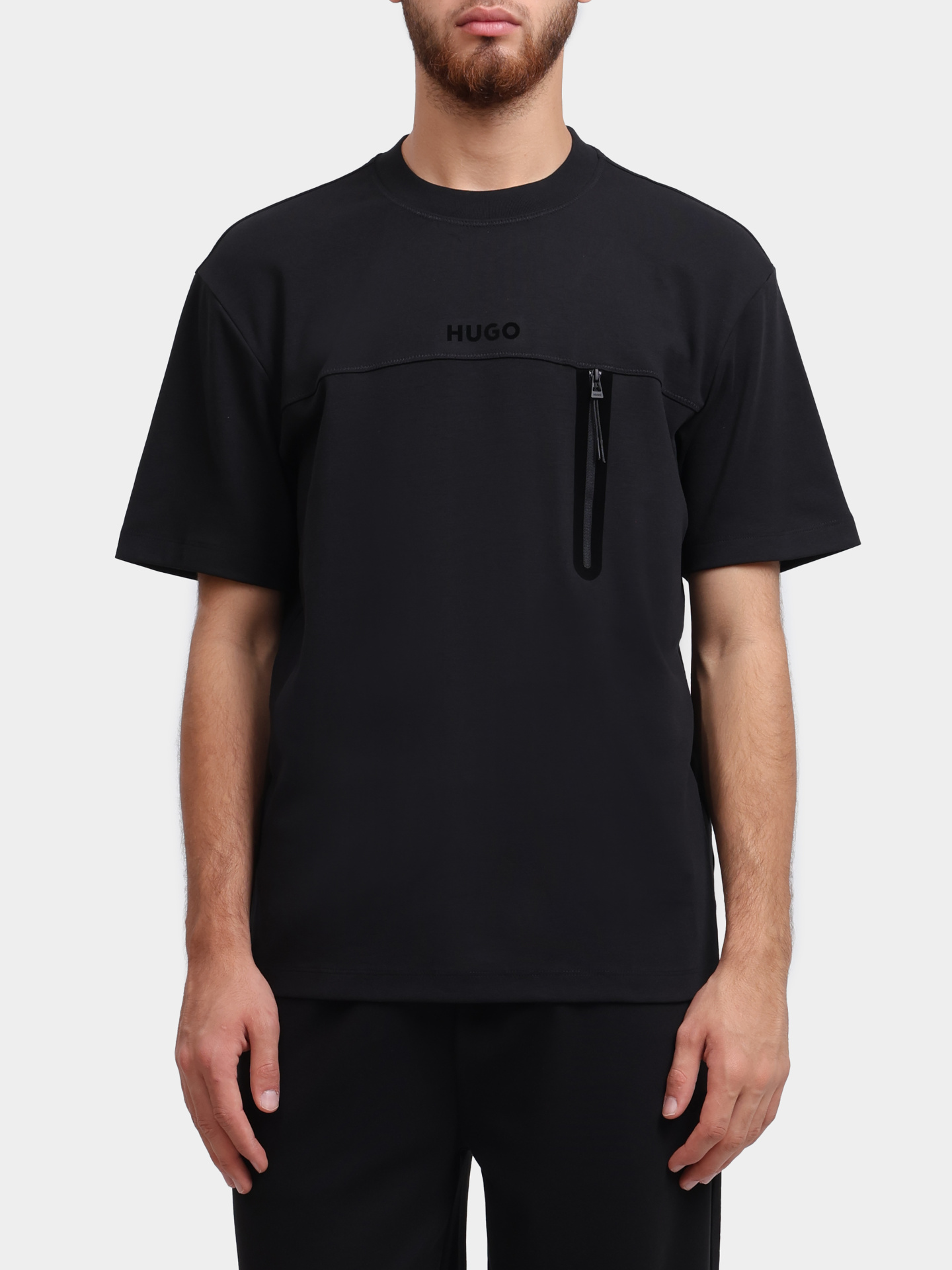 Футболка Hugo 50542298 001 черная мужская — купить в интернет-магазине Verdistore