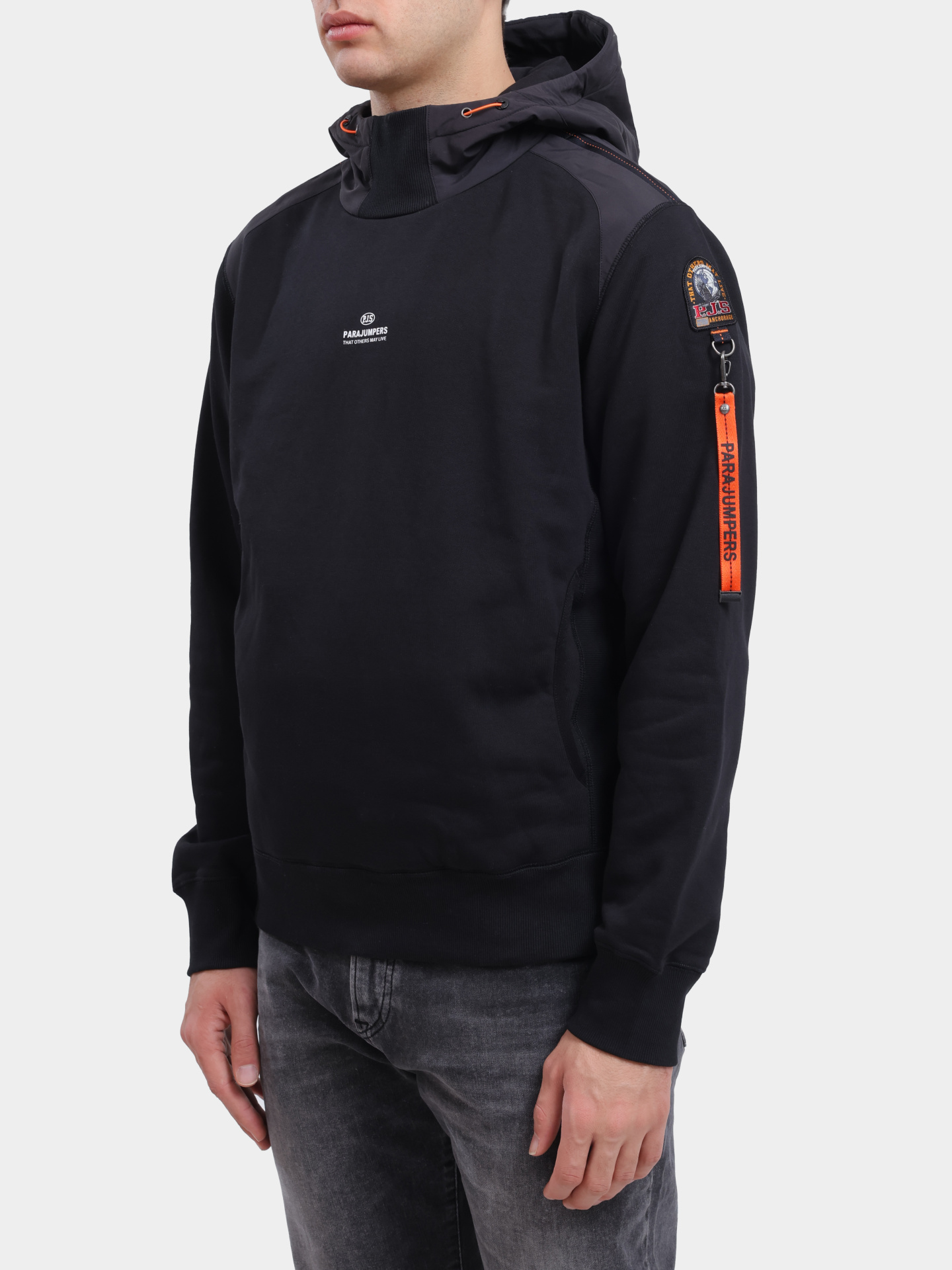 Худи Parajumpers ELECTRA 23WMPMFLRE02/0541 черное мужское — купить в интернет-магазине Verdistore