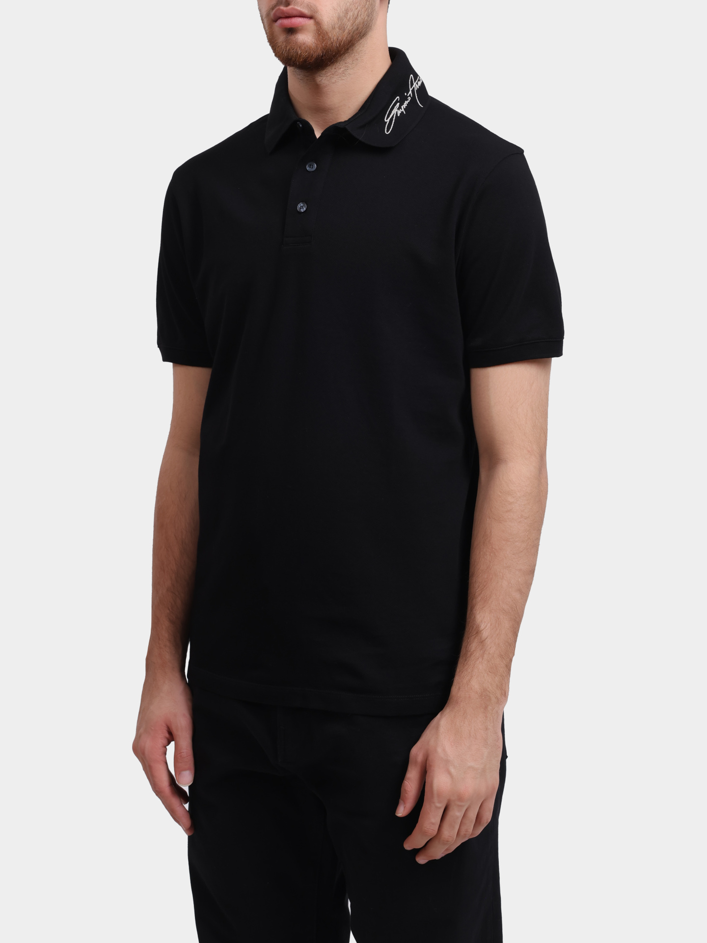 Поло Emporio Armani EM002999 AF12955 UC001 хлопковое мужское — купить в интернет-магазине Verdistore