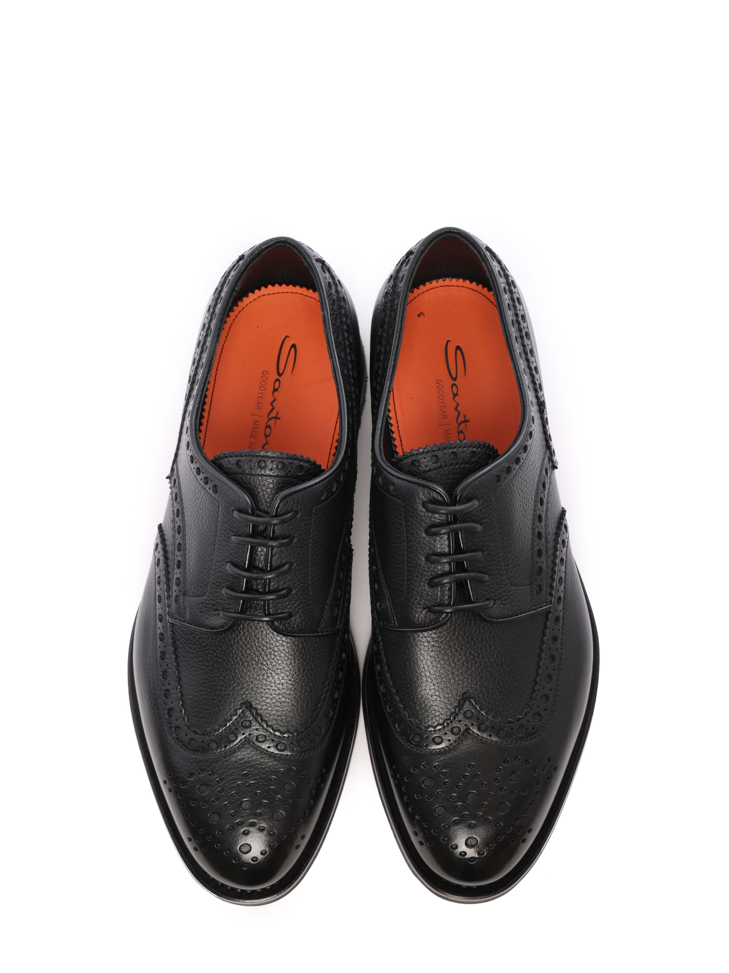 Дерби из прочной кожи с перфорированными вставками — купить в интернет-магазине Verdistore