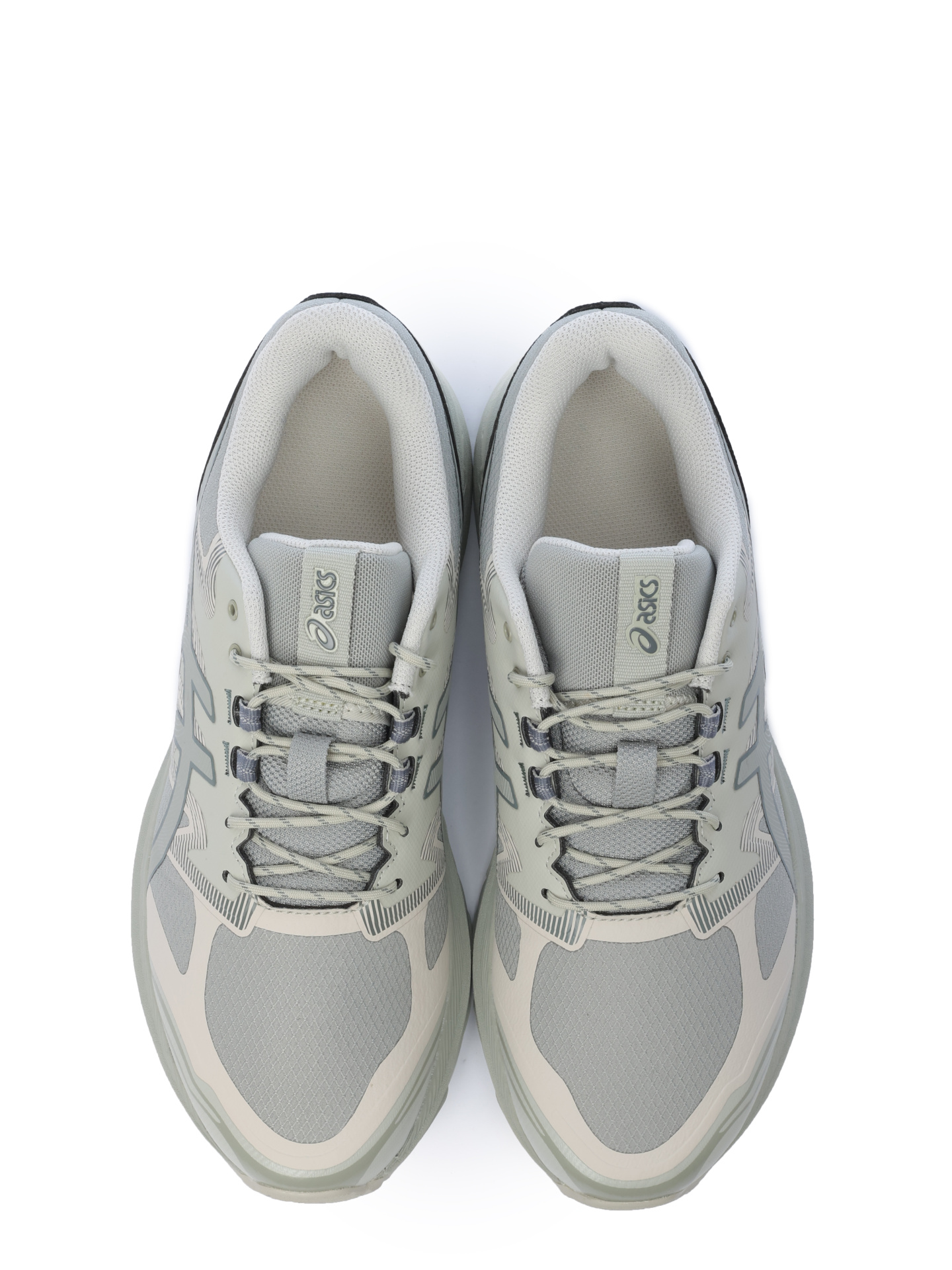 Кроссовки Asics 1203A342 020 серые мужские с зелеными вставками — купить в интернет-магазине Verdistore