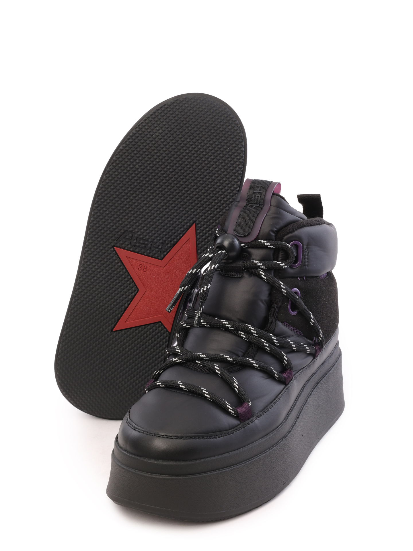 Сапоги ASH 9AH.AH130601.F дутые женские на шнуровке — купить в интернет-магазине Verdistore