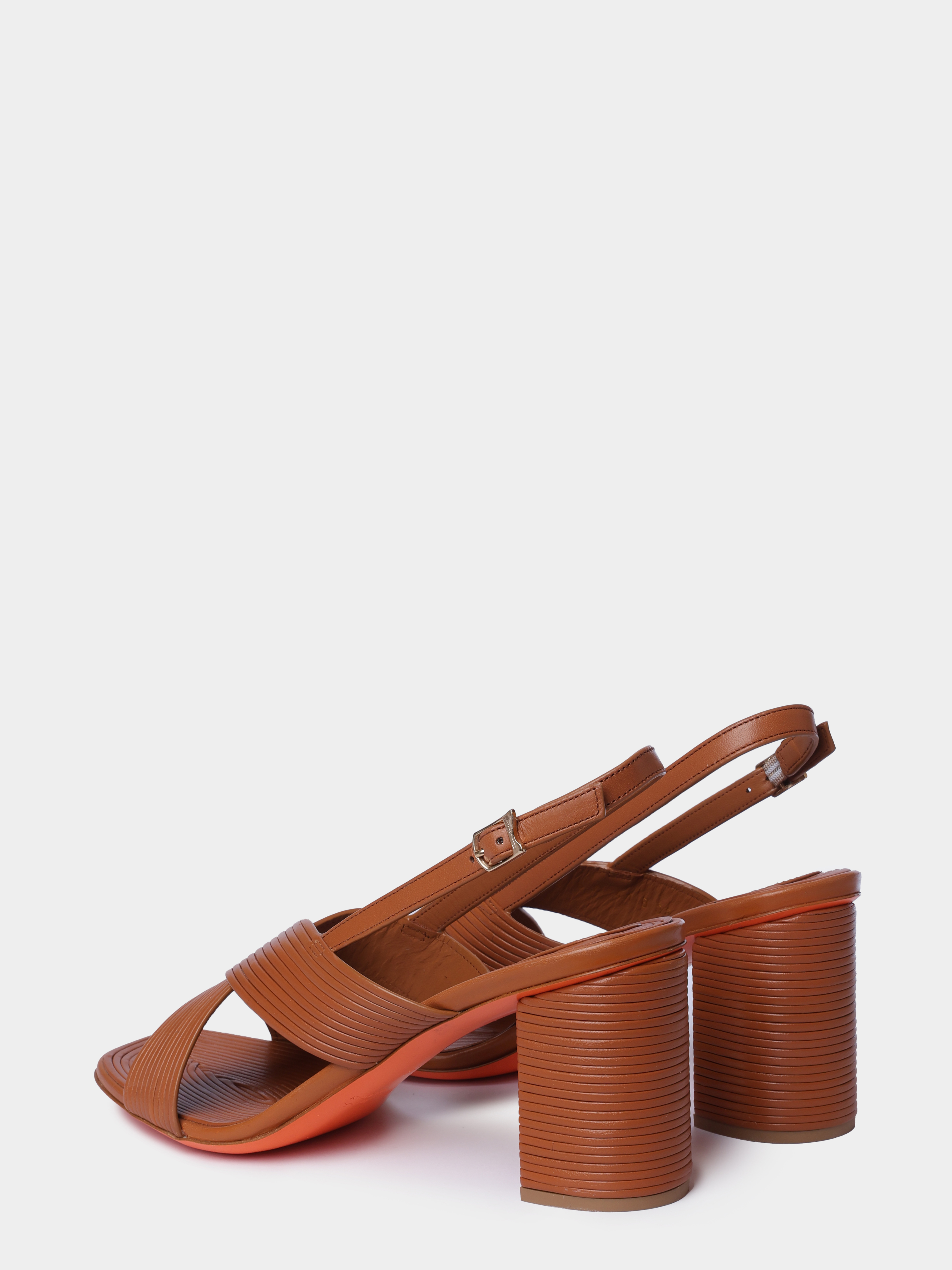 Босоножки Santoni WHWG72246HM7TONLC41 кожаные женские — купить в интернет-магазине Verdistore