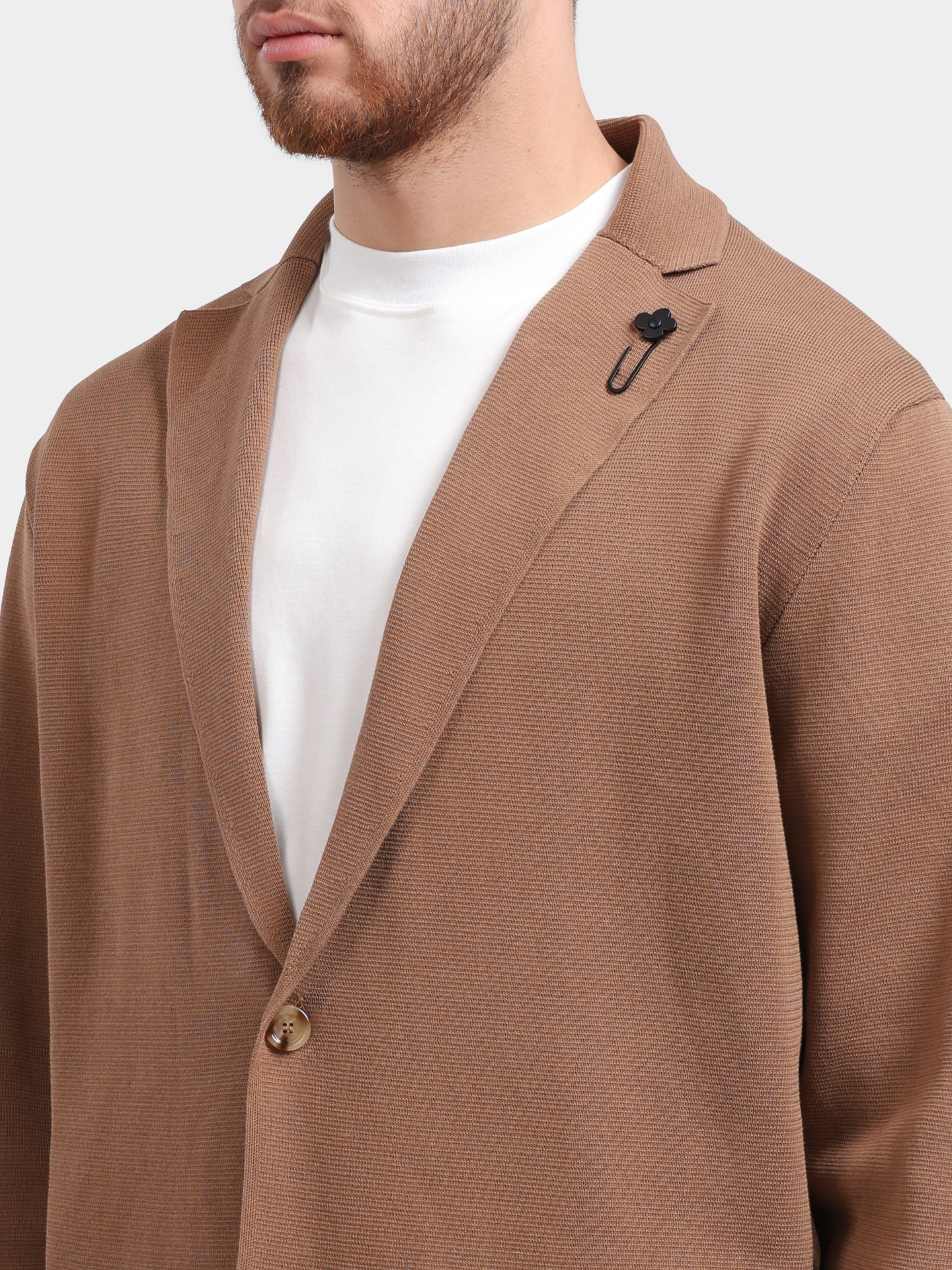 Кардиган Lardini PA LJM100 PA66024 коричневый мужской — купить в интернет-магазине Verdistore