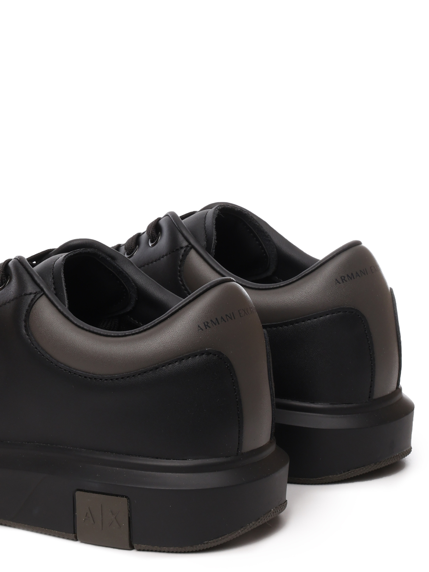 Кеды Armani Exchange XUX123 XV534 U181 черные мужские кожаные — купить в интернет-магазине Verdistore