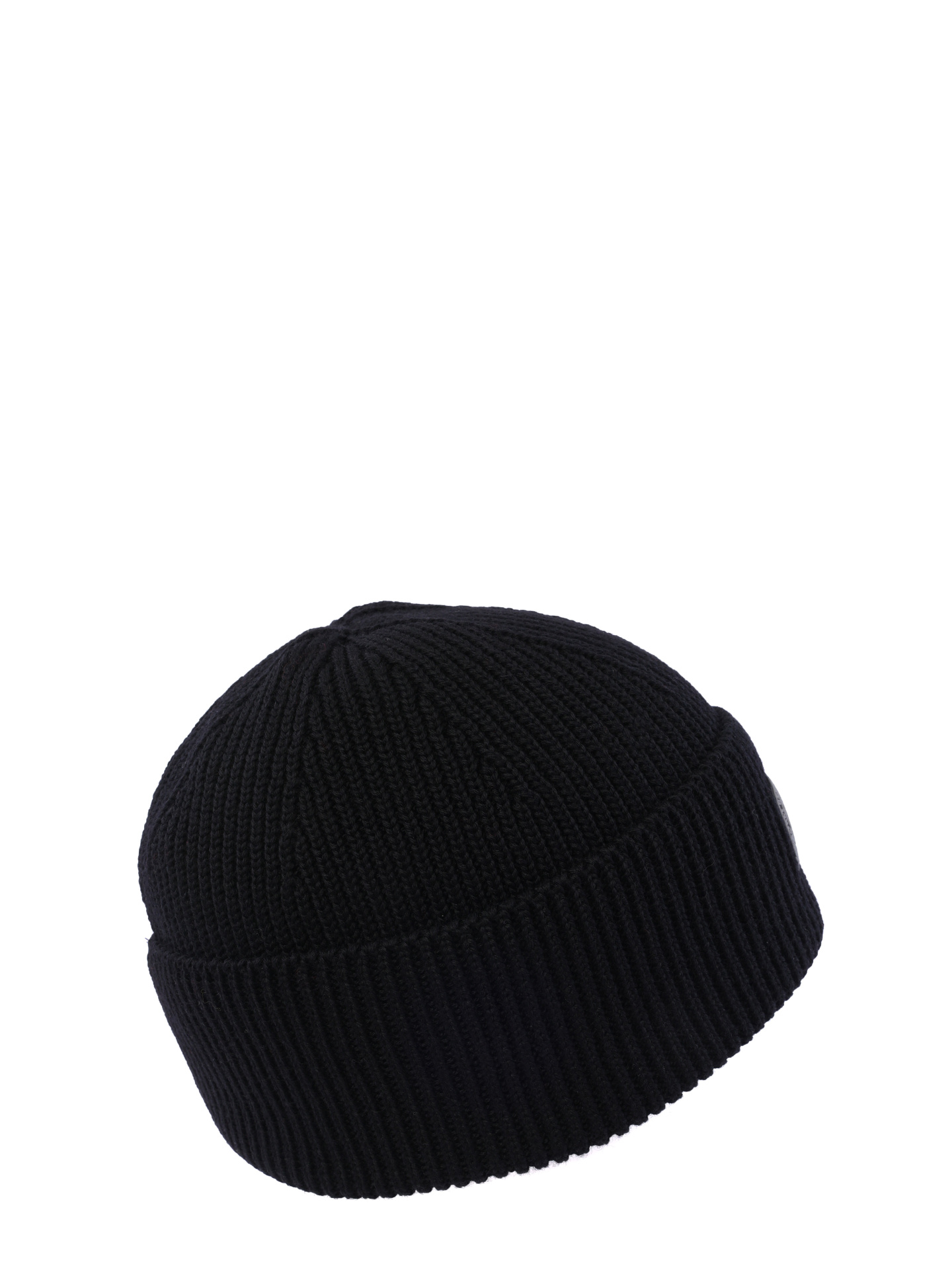  Шапка черная вязаная с отворотом  — купить в интернет-магазине Verdistore