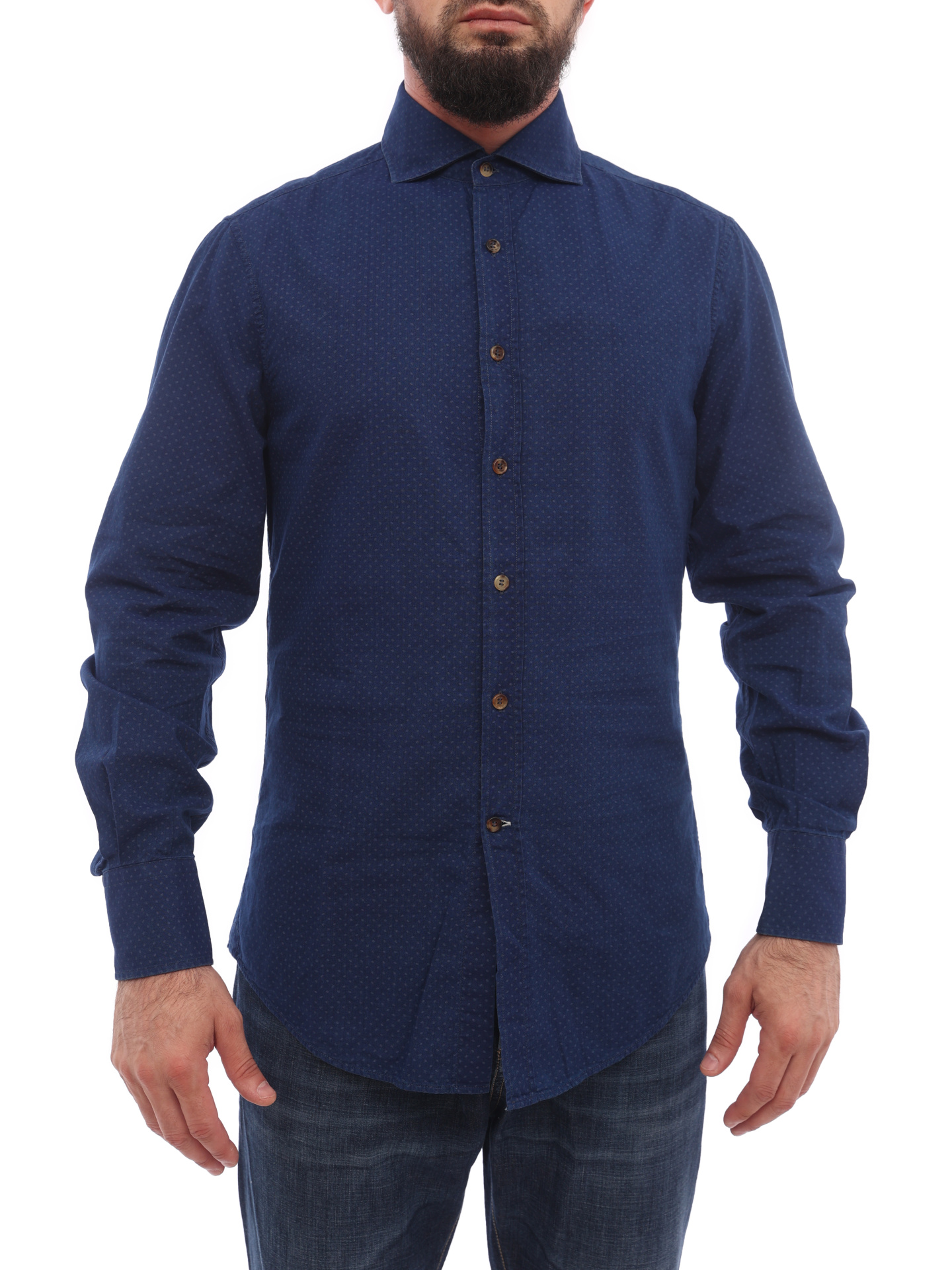 Рубашка Brunello Cucinelli MG6491718 хлопковая мужская — купить в интернет-магазине Verdistore