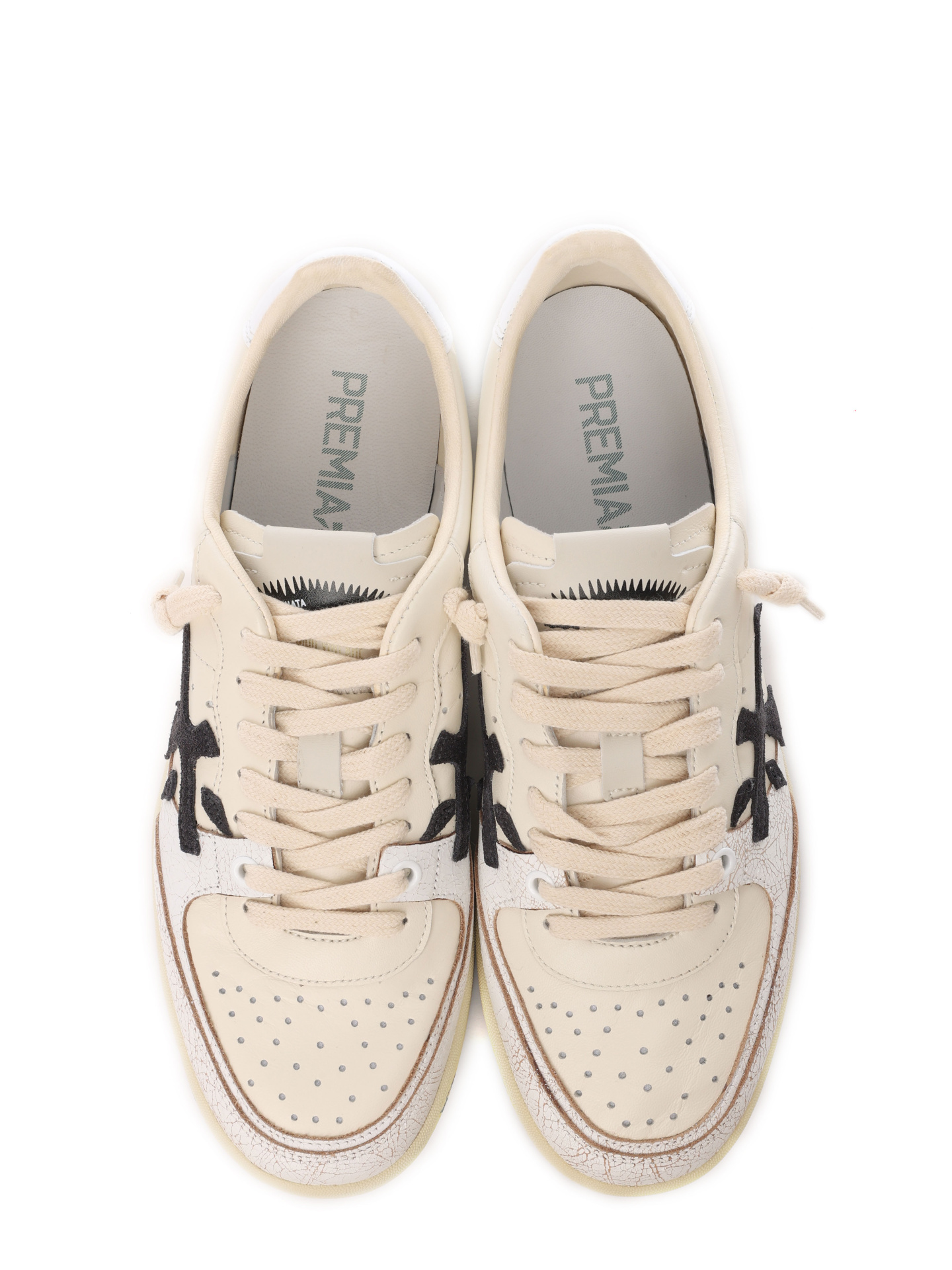 Кеды белые комбинированные с принтом на подошве — купить в интернет-магазине Verdistore