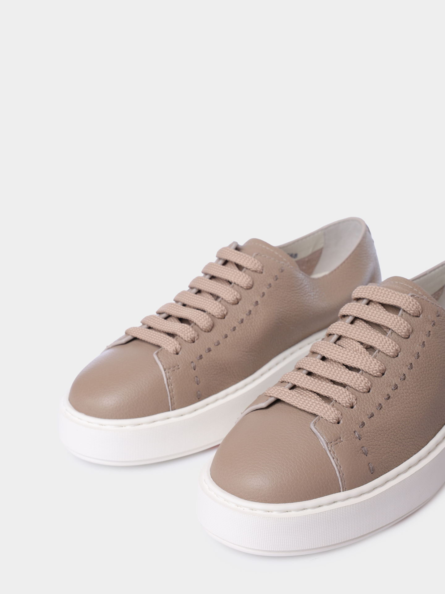 Кеды Santoni WBCG61355BARTDYIE68 кожаные женские — купить в интернет-магазине Verdistore