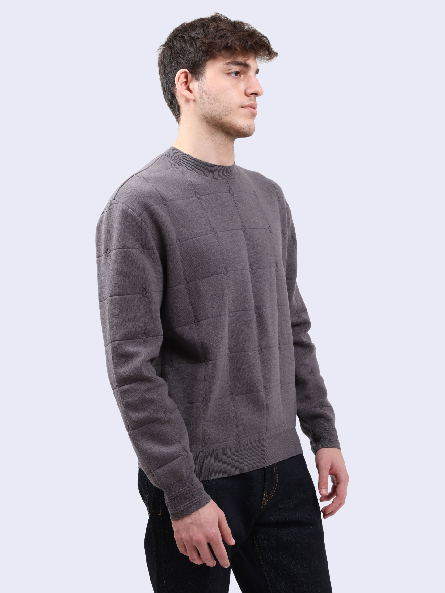 Свитшот Armani Exchange 6DZM6C ZM5AZ 19AA серый мужской — купить в интернет-магазине Verdistore
