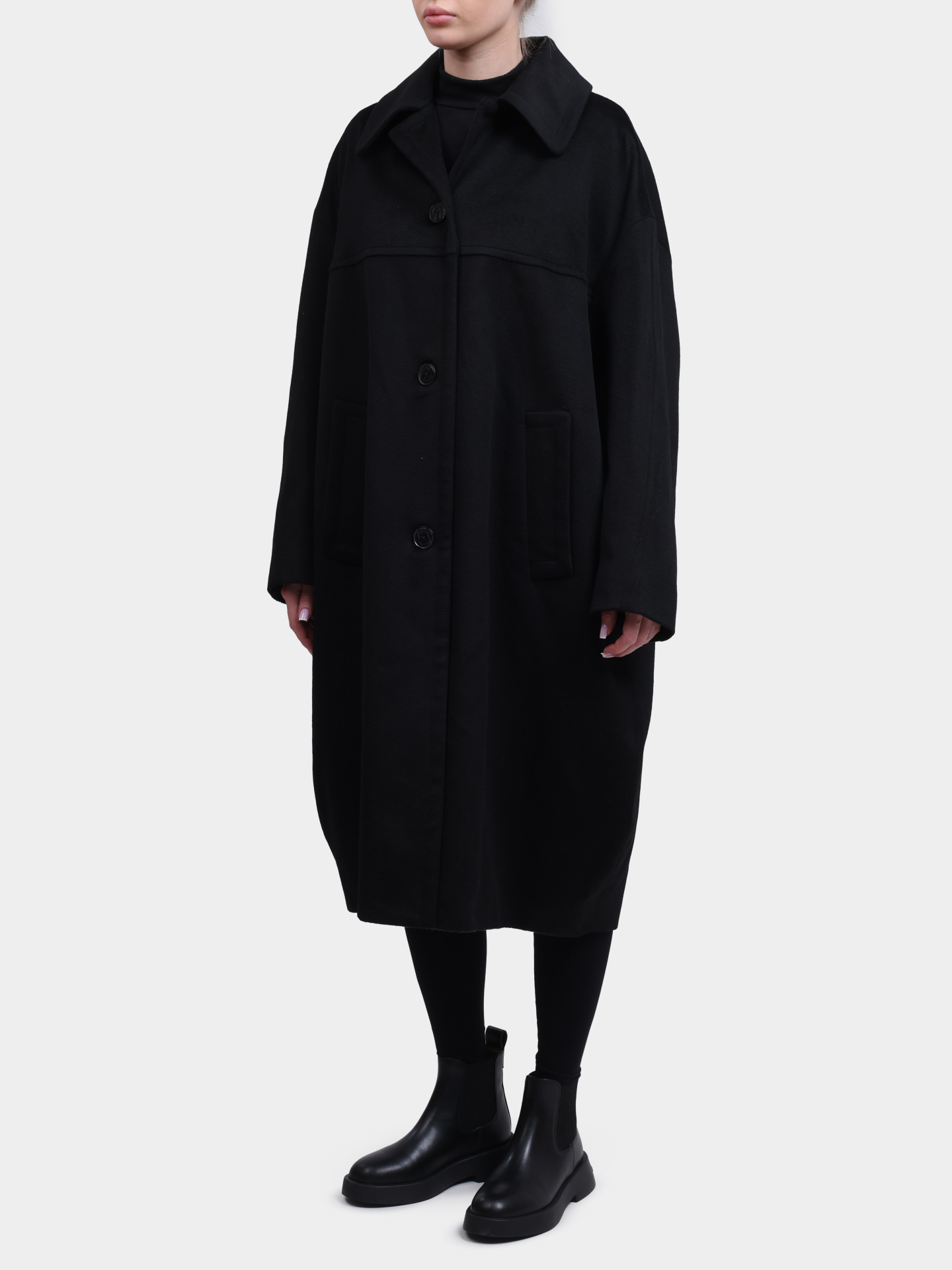 Пальто Herno CA000596D 33313 9300 черное женское  — купить в интернет-магазине Verdistore