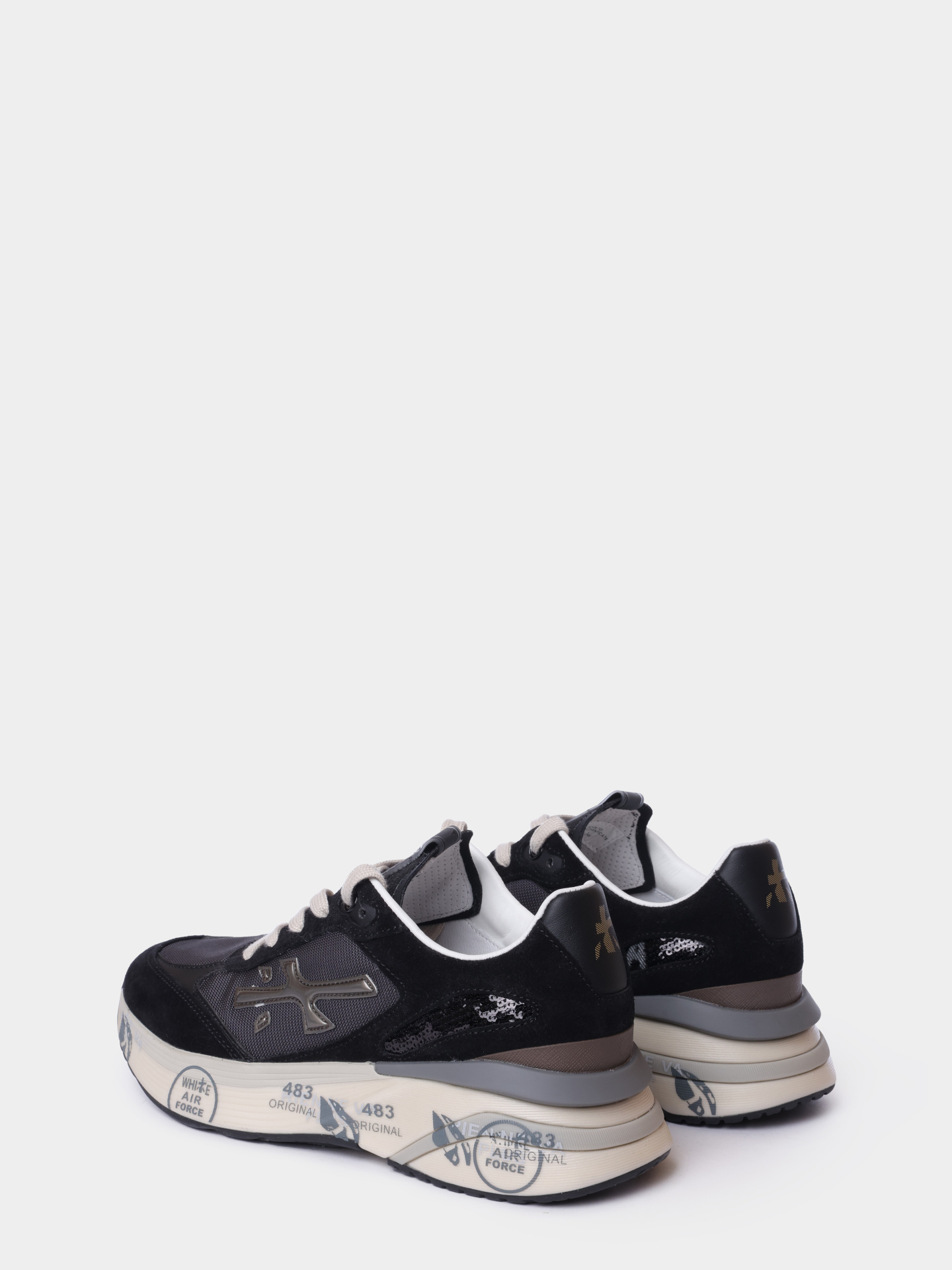 Кроссовки Premiata Sport MOERUND VAR 8304 черные женские комбинированные  — купить в интернет-магазине Verdistore