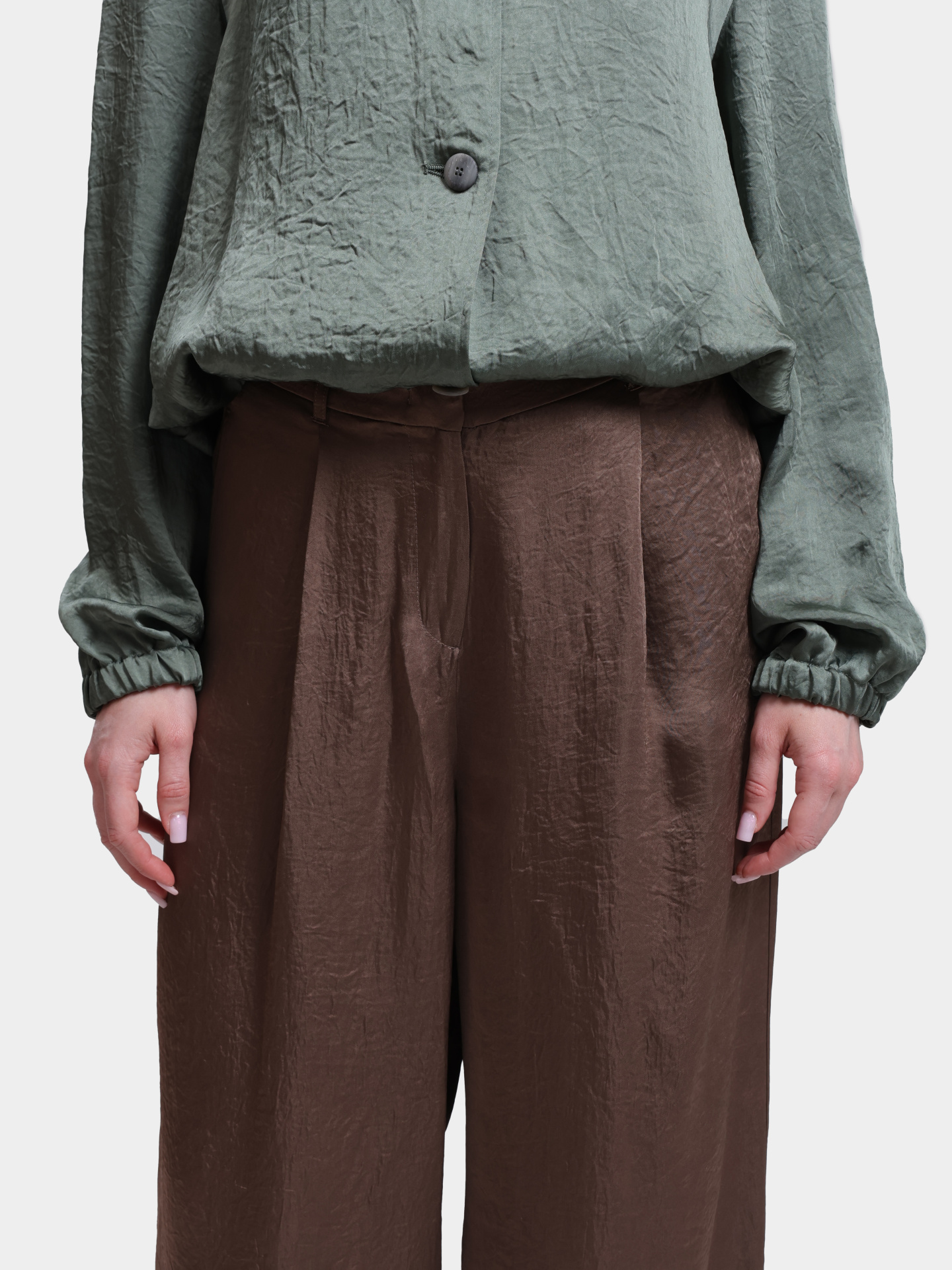 Брюки MARELLA MLMFORMATO 001 коричневые женские — купить в интернет-магазине Verdistore